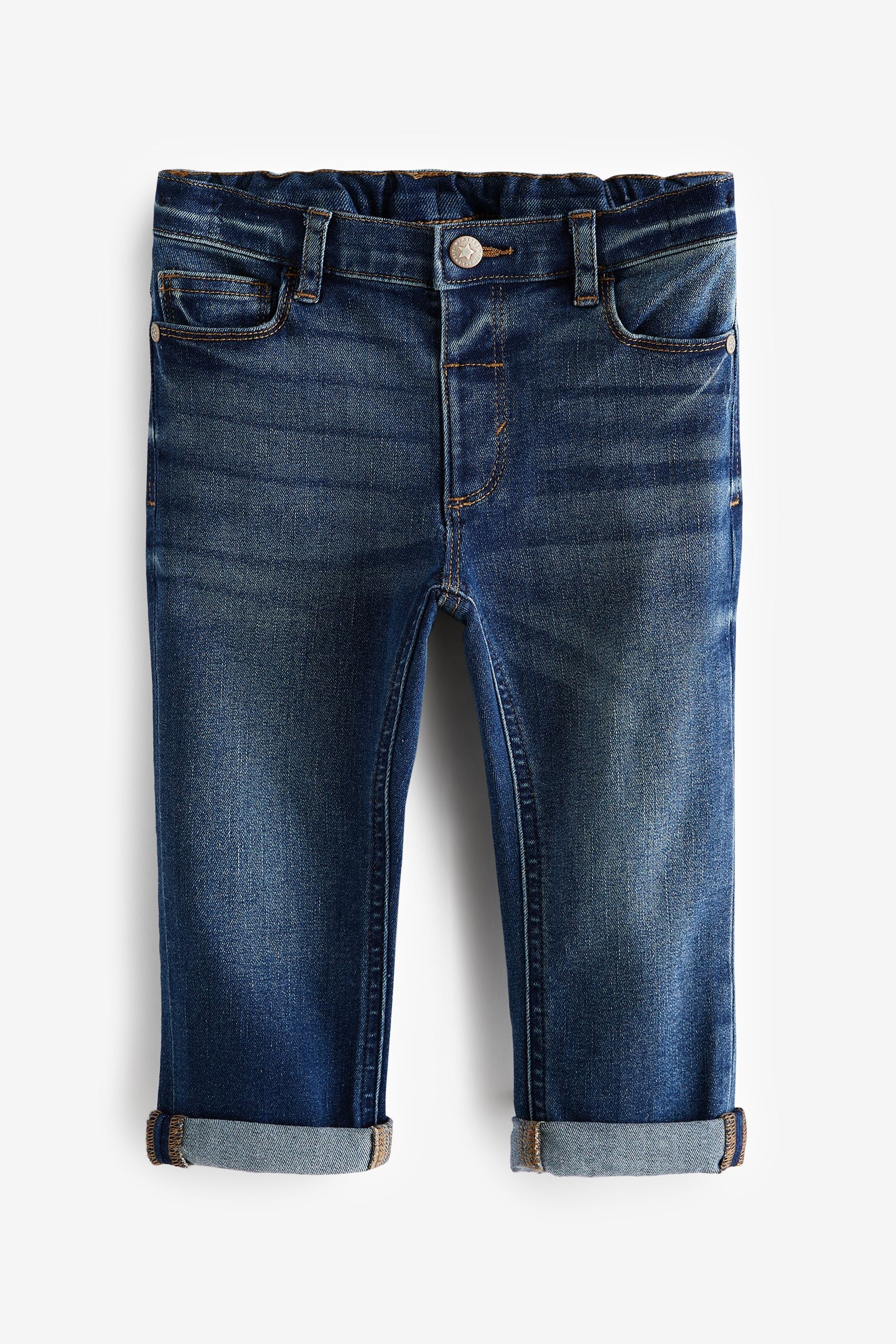 Mid Blue Denim Comfort Stretch Jeans (3mths-7yrs)