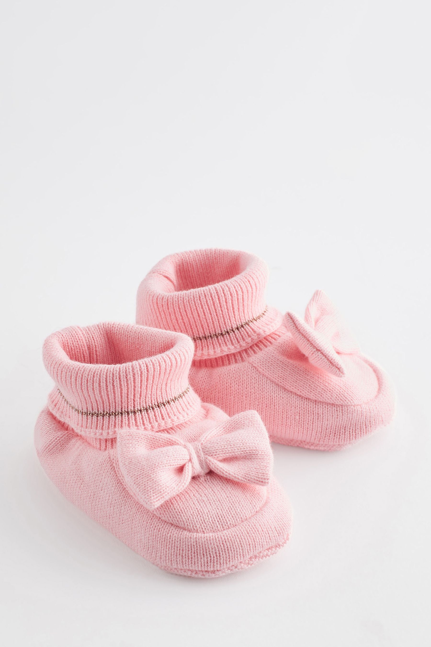 Baker by Ted Baker Baby Girls Multi Knitted Booties Gift Set 2 Pack