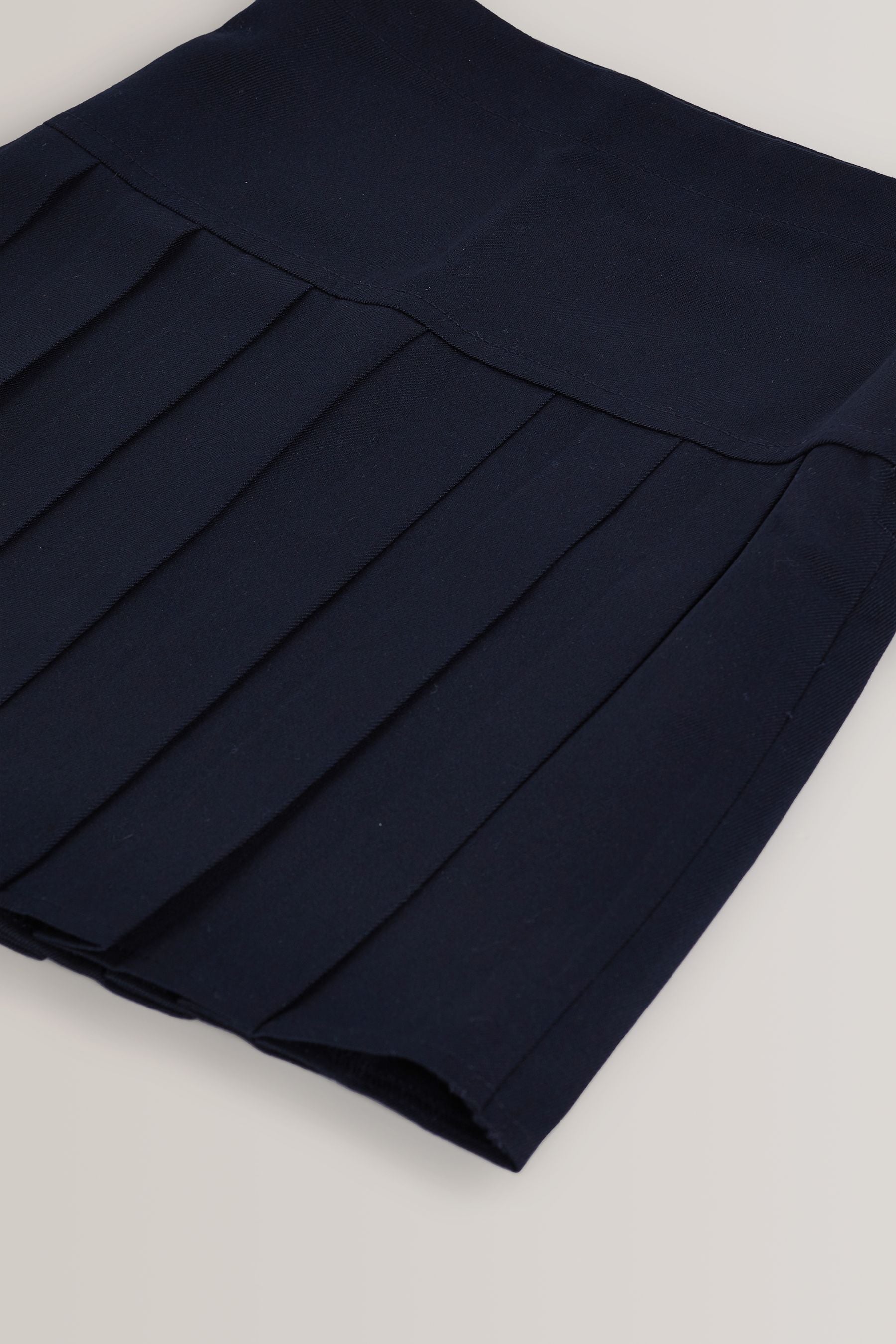 Navy Blue Regular Waist Pleated School Skirts 2 Pack (3-16yrs)