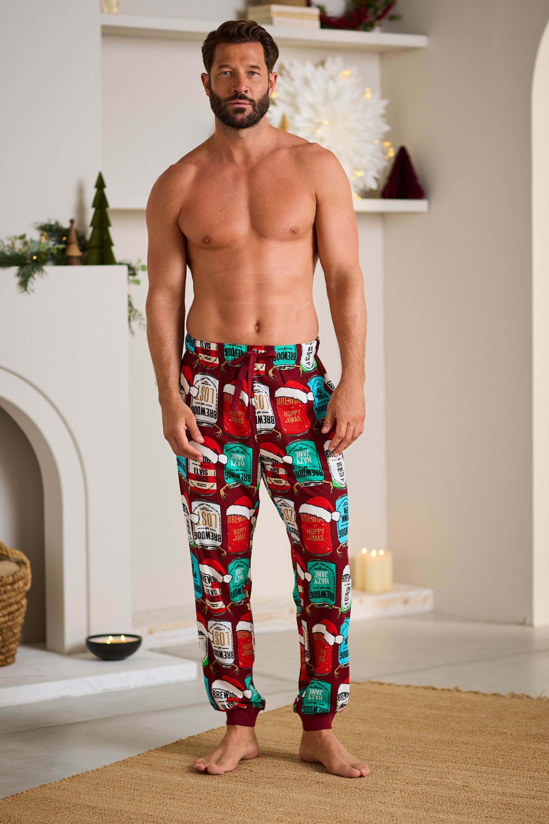 Red Brewdog Christmas License Pyjama Bottoms