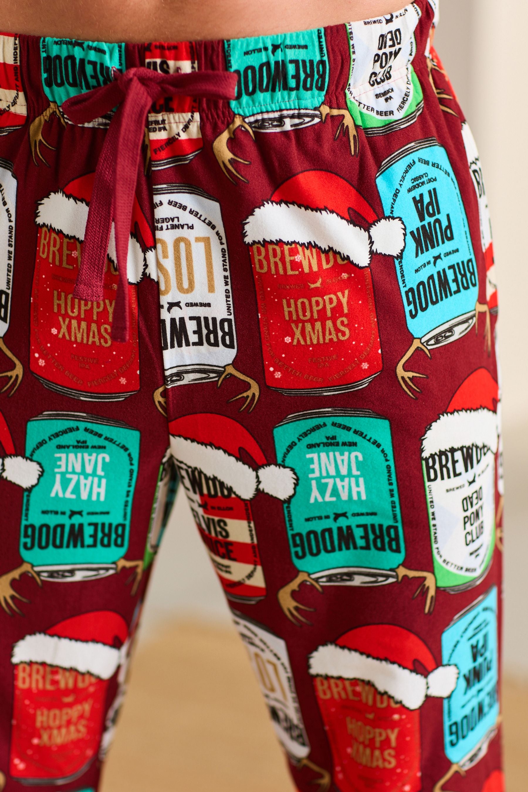 Red Brewdog Christmas License Pyjama Bottoms