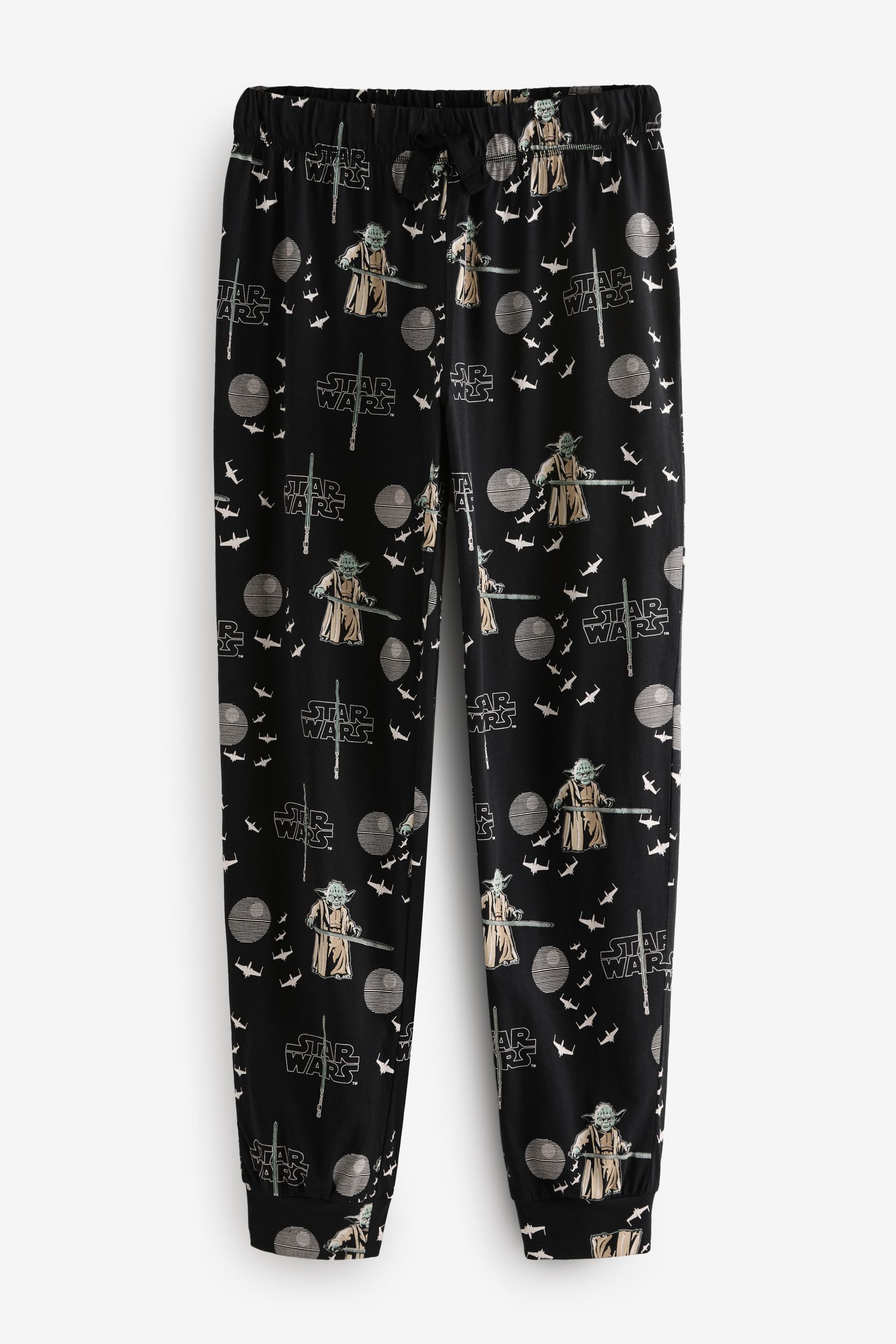 Black Yoda Star Wars Christmas License Pyjama Bottoms