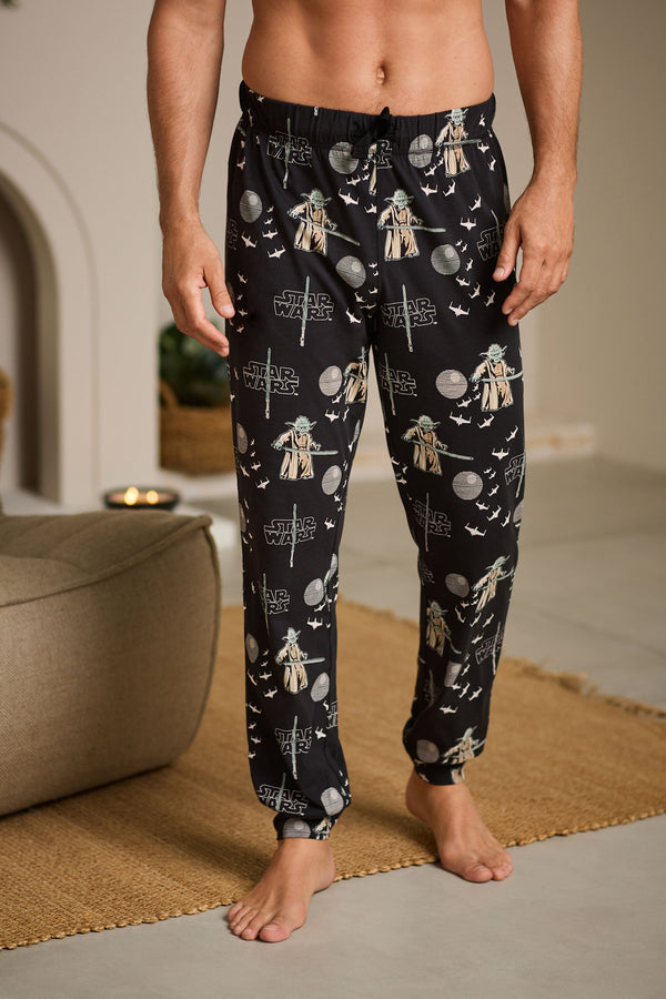 Black Yoda Star Wars Christmas License Pyjama Bottoms