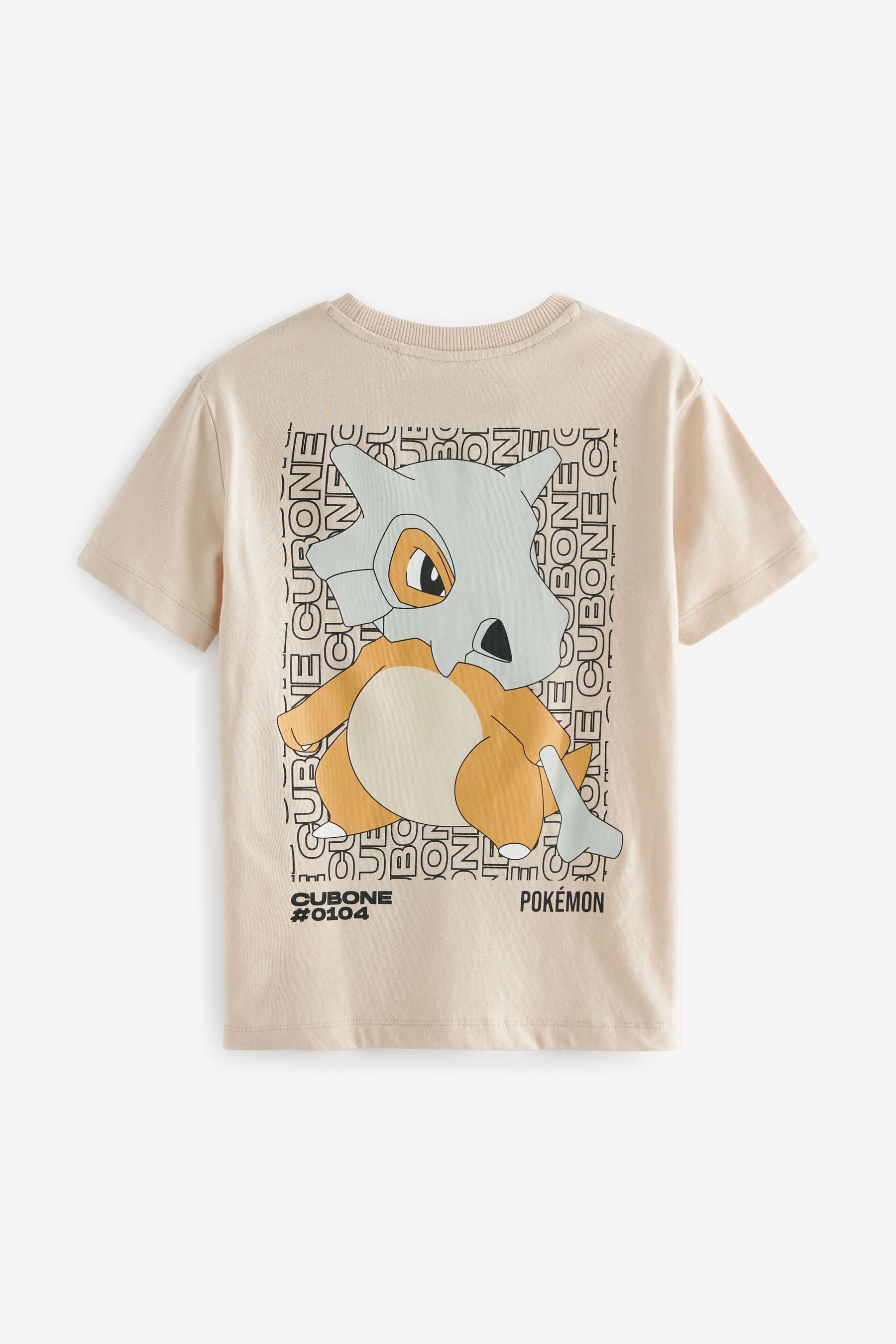 Stone Licensed Pokemon Back Print Short Sleeve T-Shirt (4-16yrs)