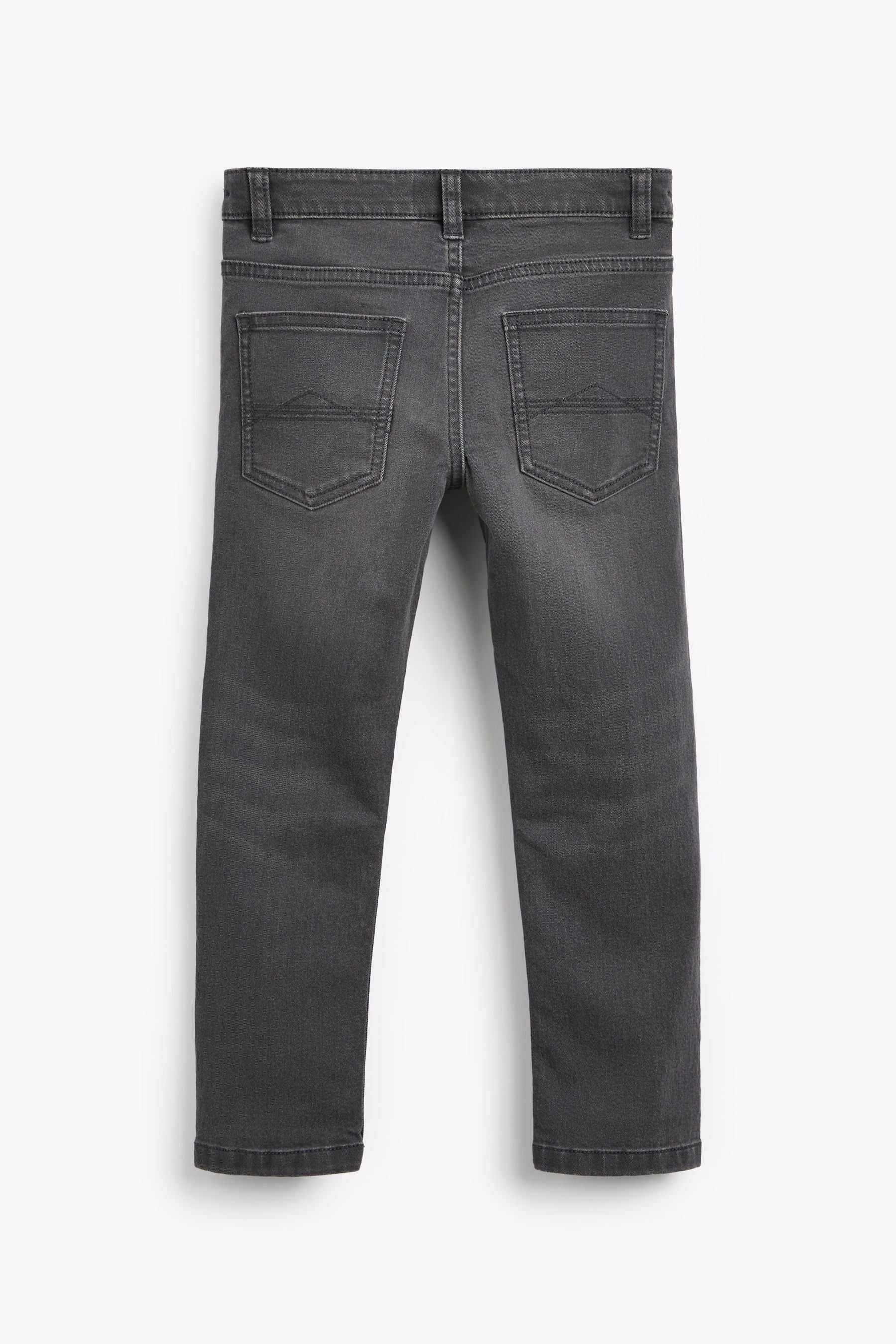 Grey Denim Skinny Fit Cotton Rich Stretch Jeans (3-16yrs)