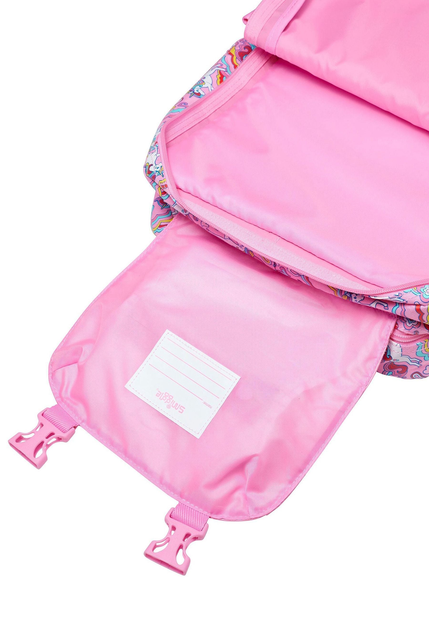 Smiggle Pink Wild Side Attach Foldover Backpack