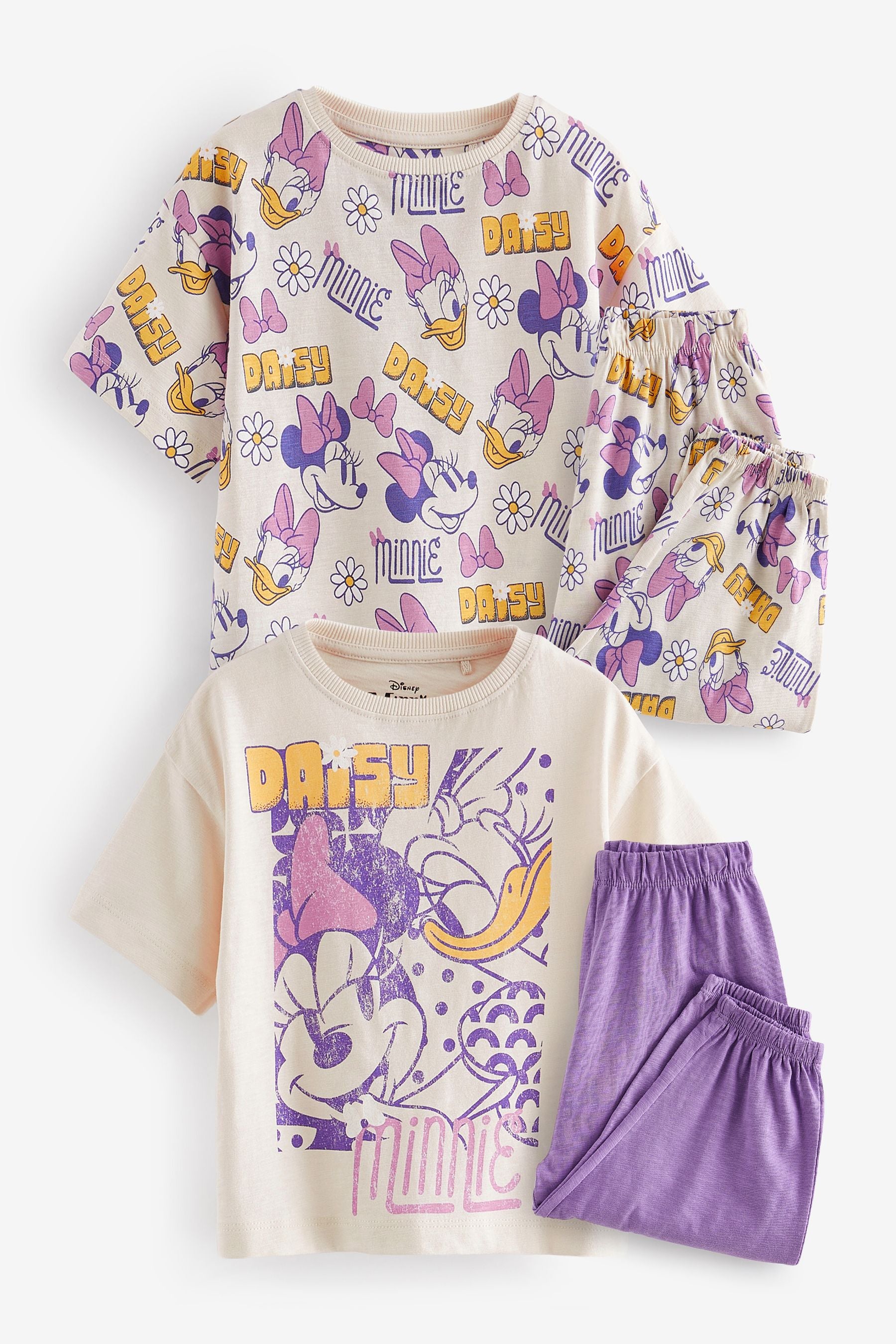 Purple Minnie Mouse Long Pyjamas 2 Pack (9mths-10yrs)