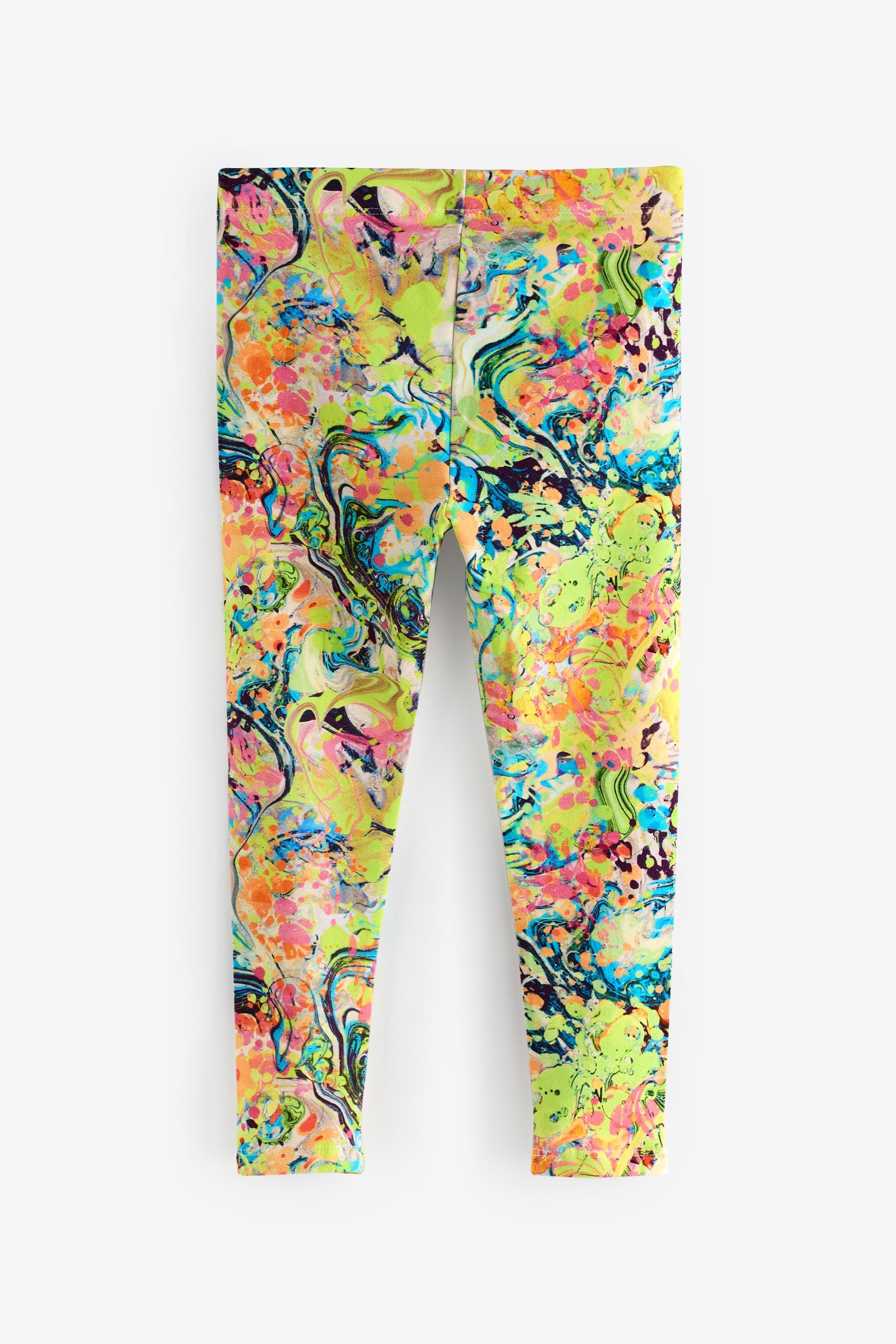 Bright Marble Printed Leggings (3-16yrs)