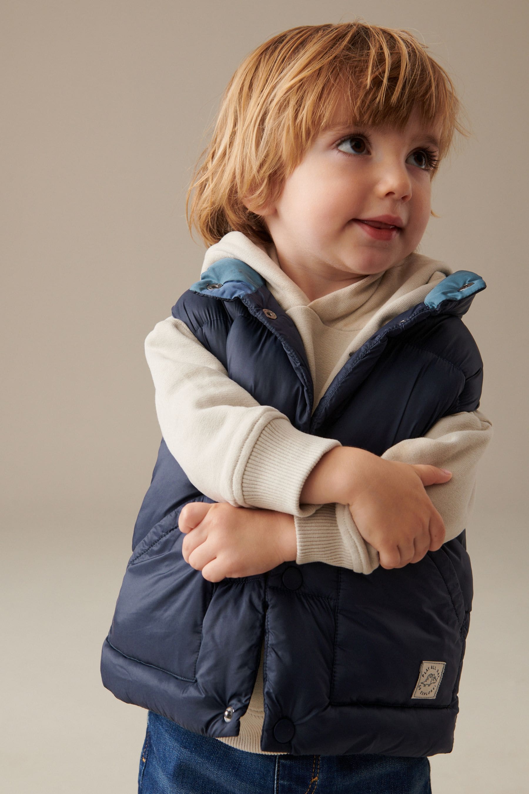 Navy Blue Padded Gilet (3mths-10yrs)