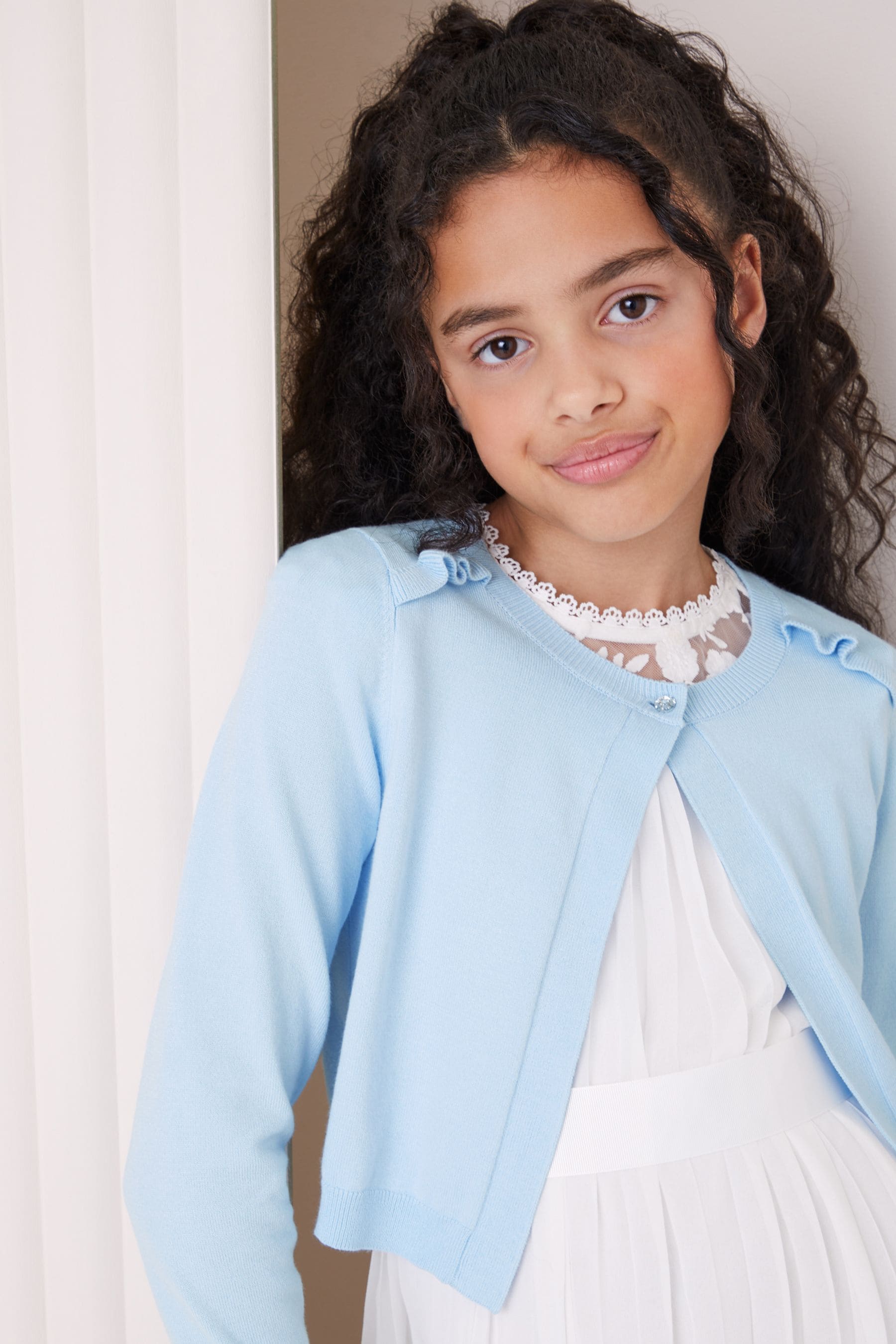 Light Blue Occasion Bolero Cardigan (5-16yrs)