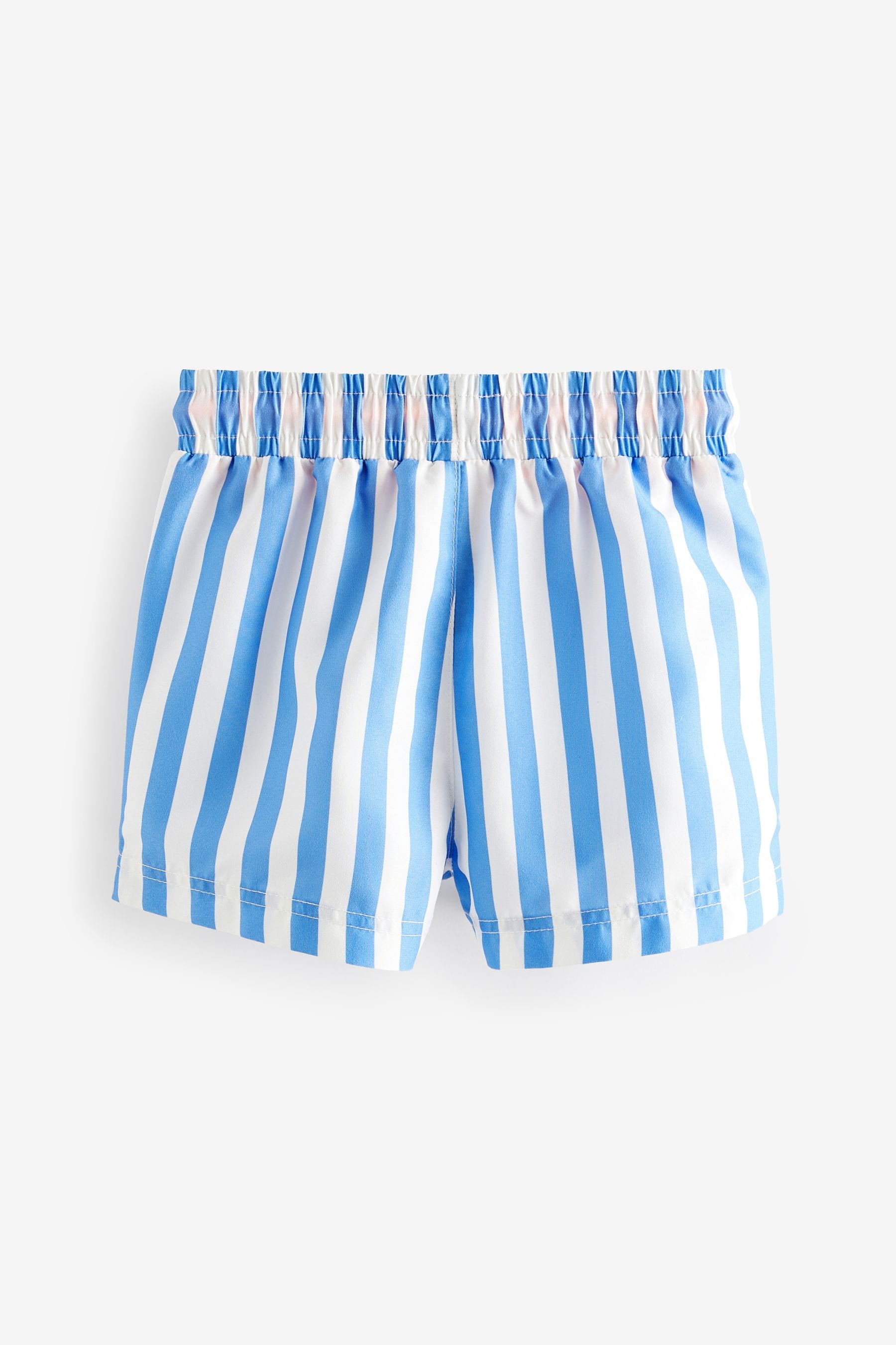 Blue/White Printed Swim Shorts (3mths-7yrs)