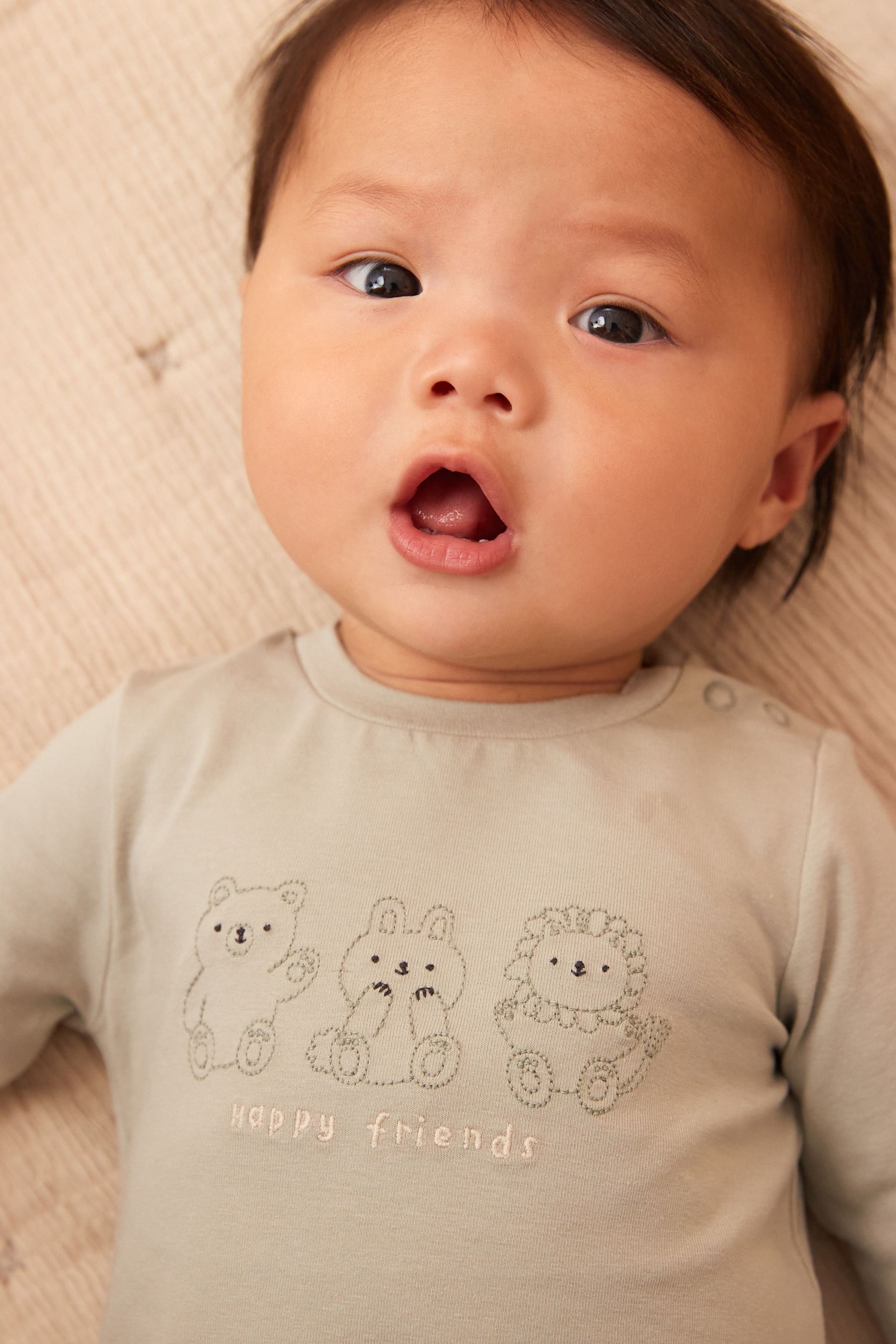 Teal Blue Animal Baby T-Shirt And Leggings 2 Piece Set