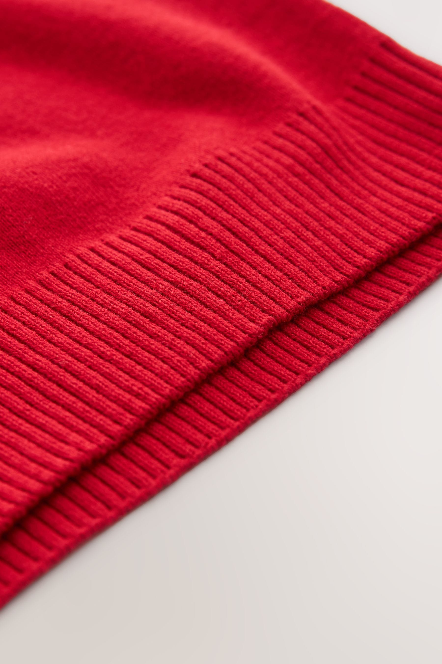 Red Knitted V-Neck School Jumper (3-18yrs)