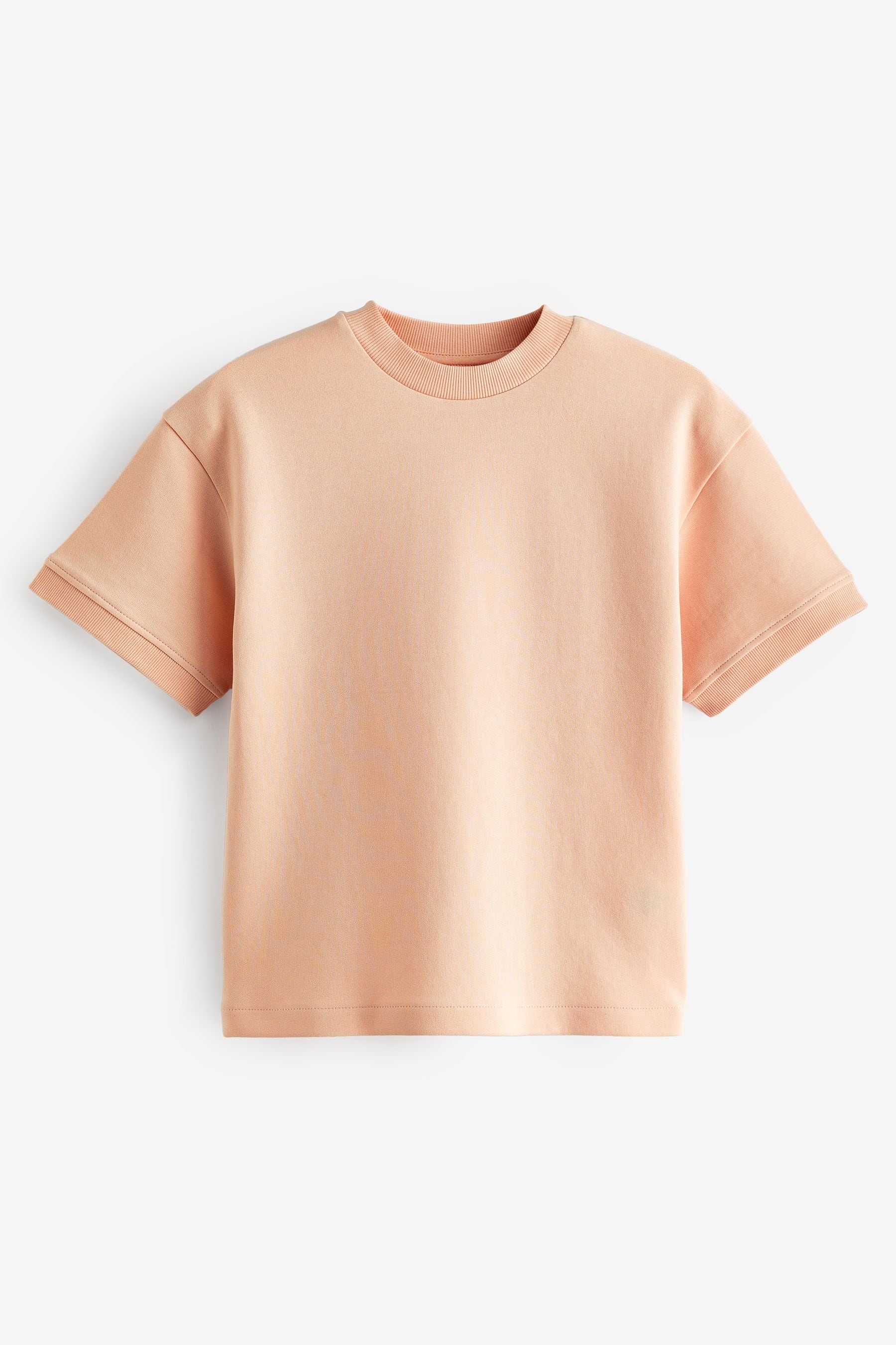 Peach Relaxed Fit Heavyweight T-Shirt (3-16yrs)