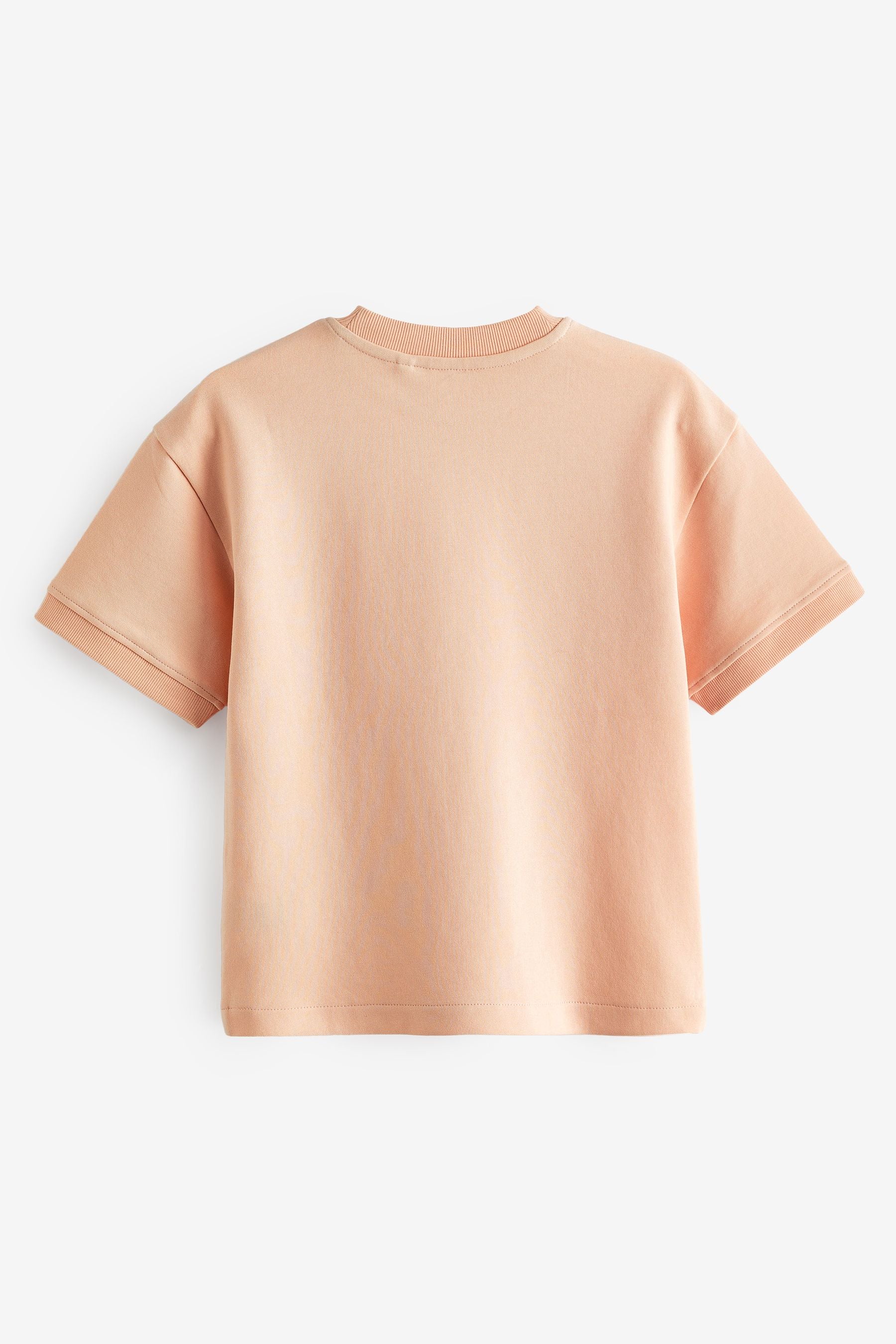 Peach Relaxed Fit Heavyweight T-Shirt (3-16yrs)