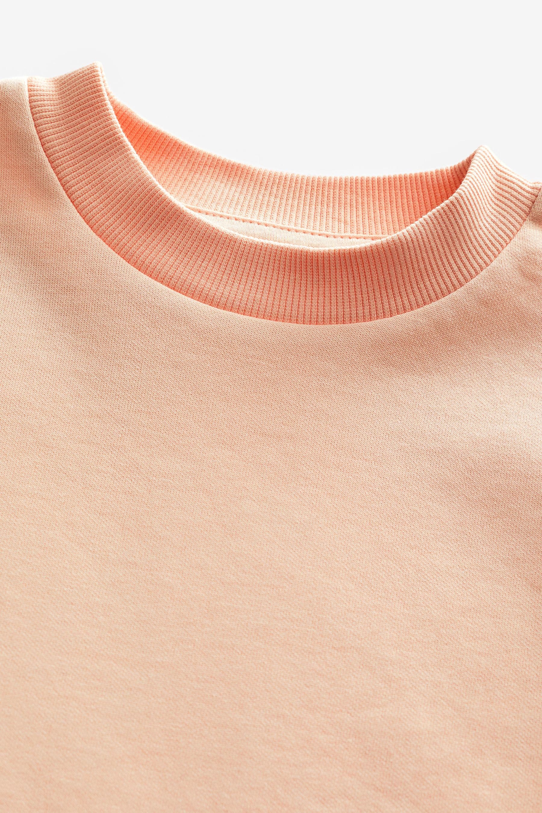 Peach Relaxed Fit Heavyweight T-Shirt (3-16yrs)