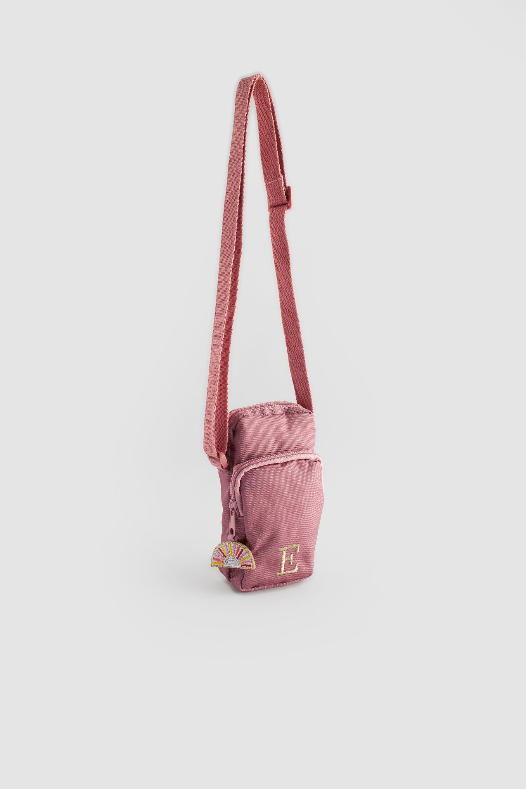 Bright Pink Initial Sun patch Cross-Body Bag