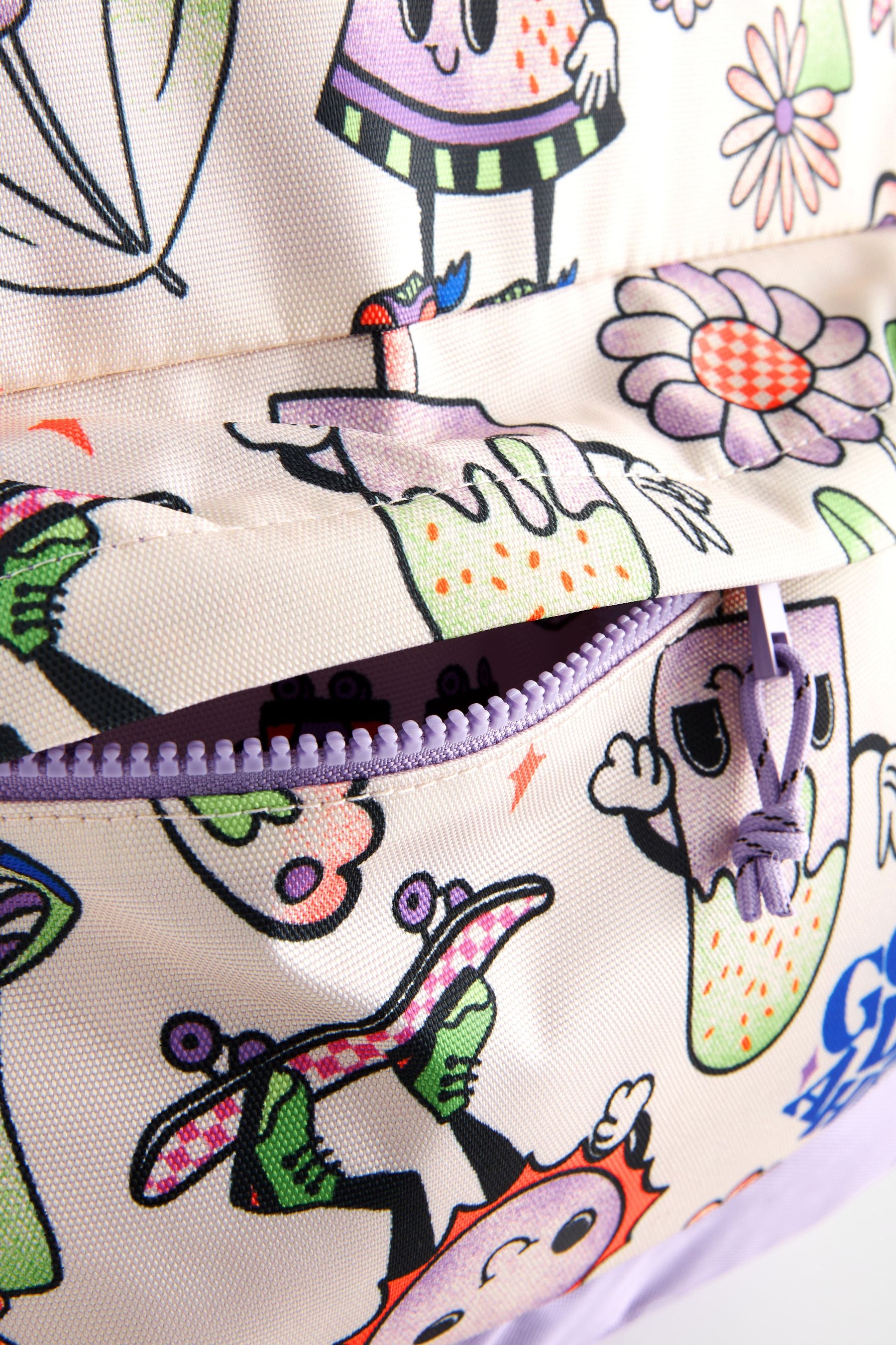 Purple/White Character Backpack