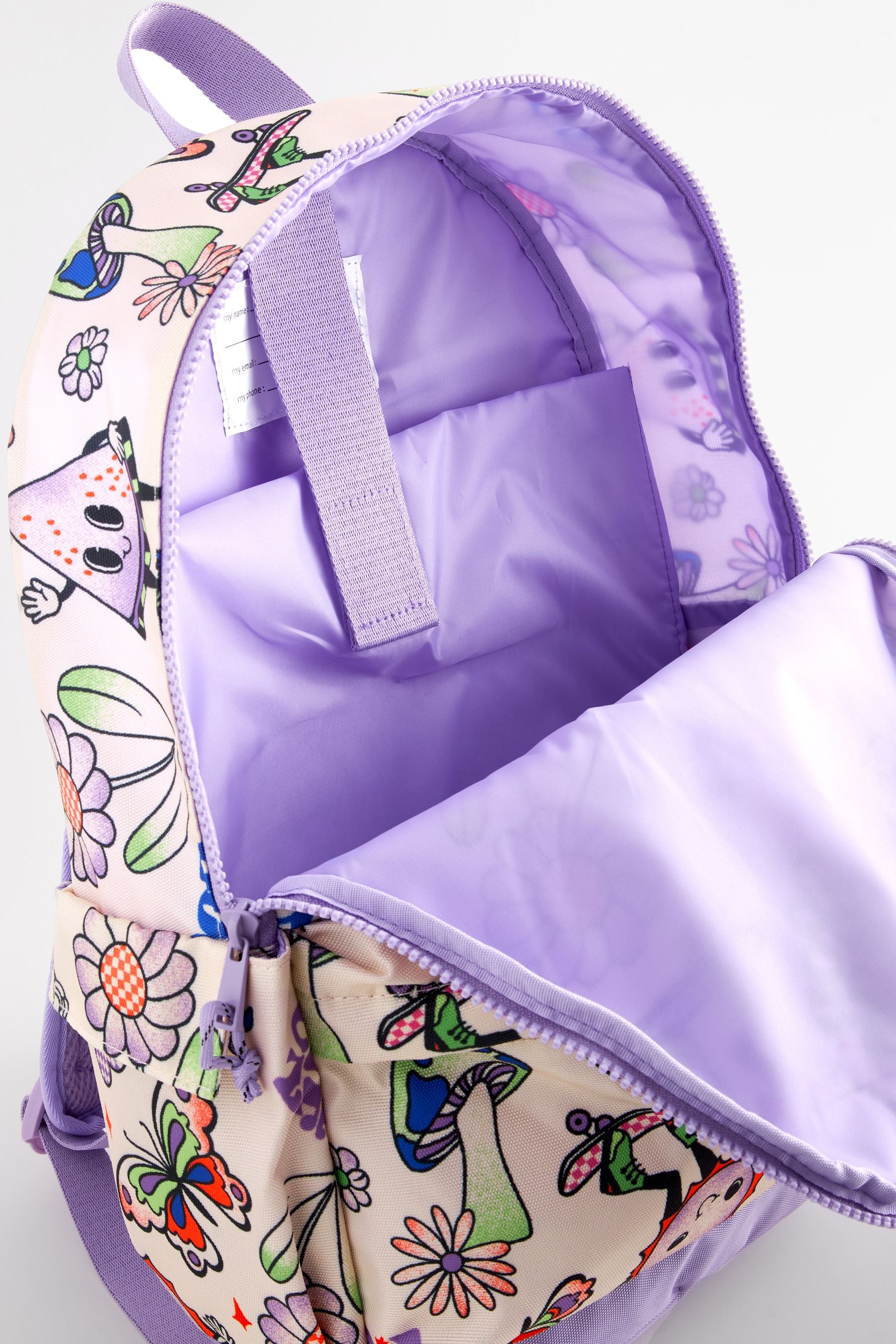 Purple/White Character Backpack