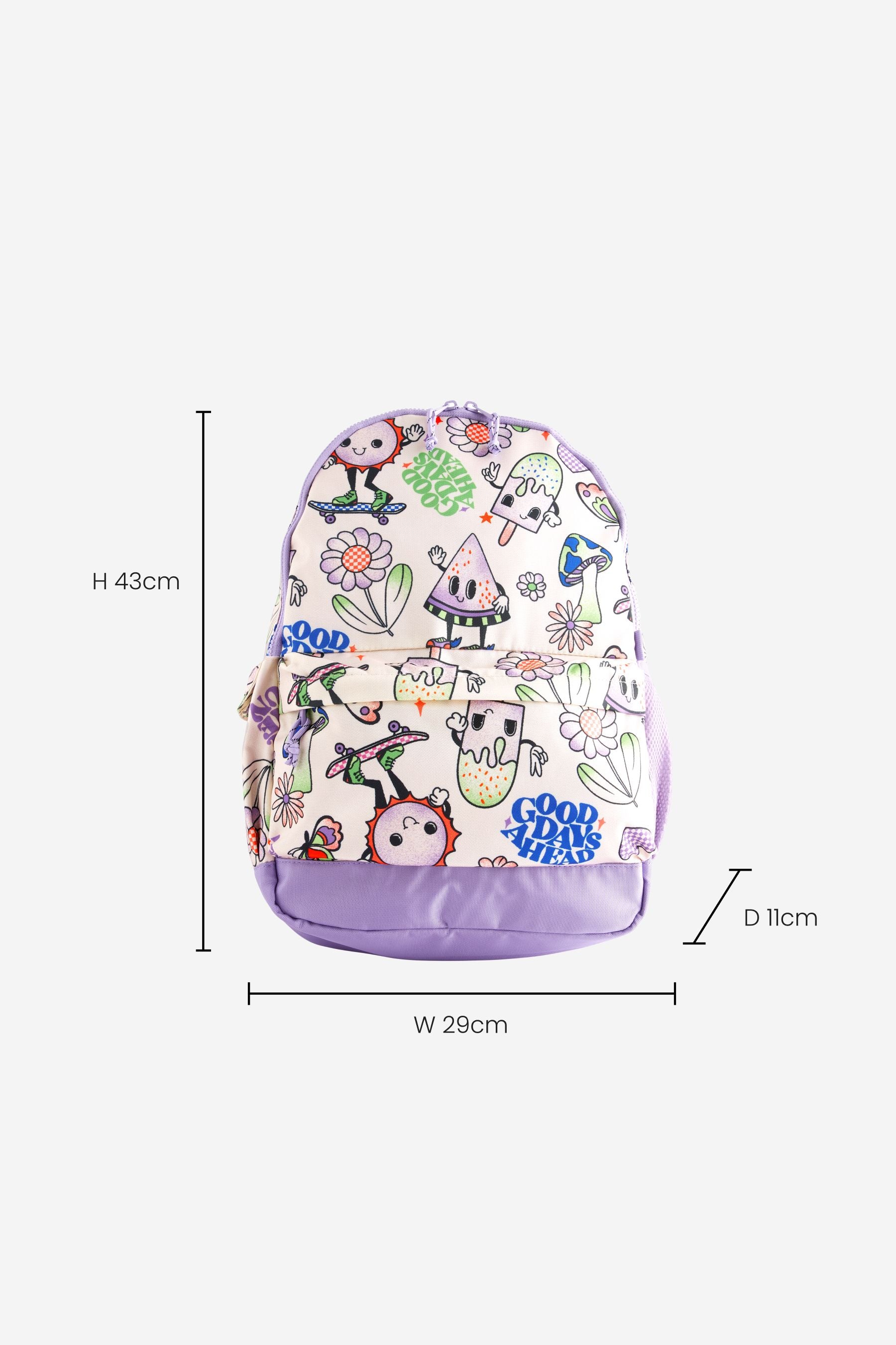 Purple/White Character Backpack