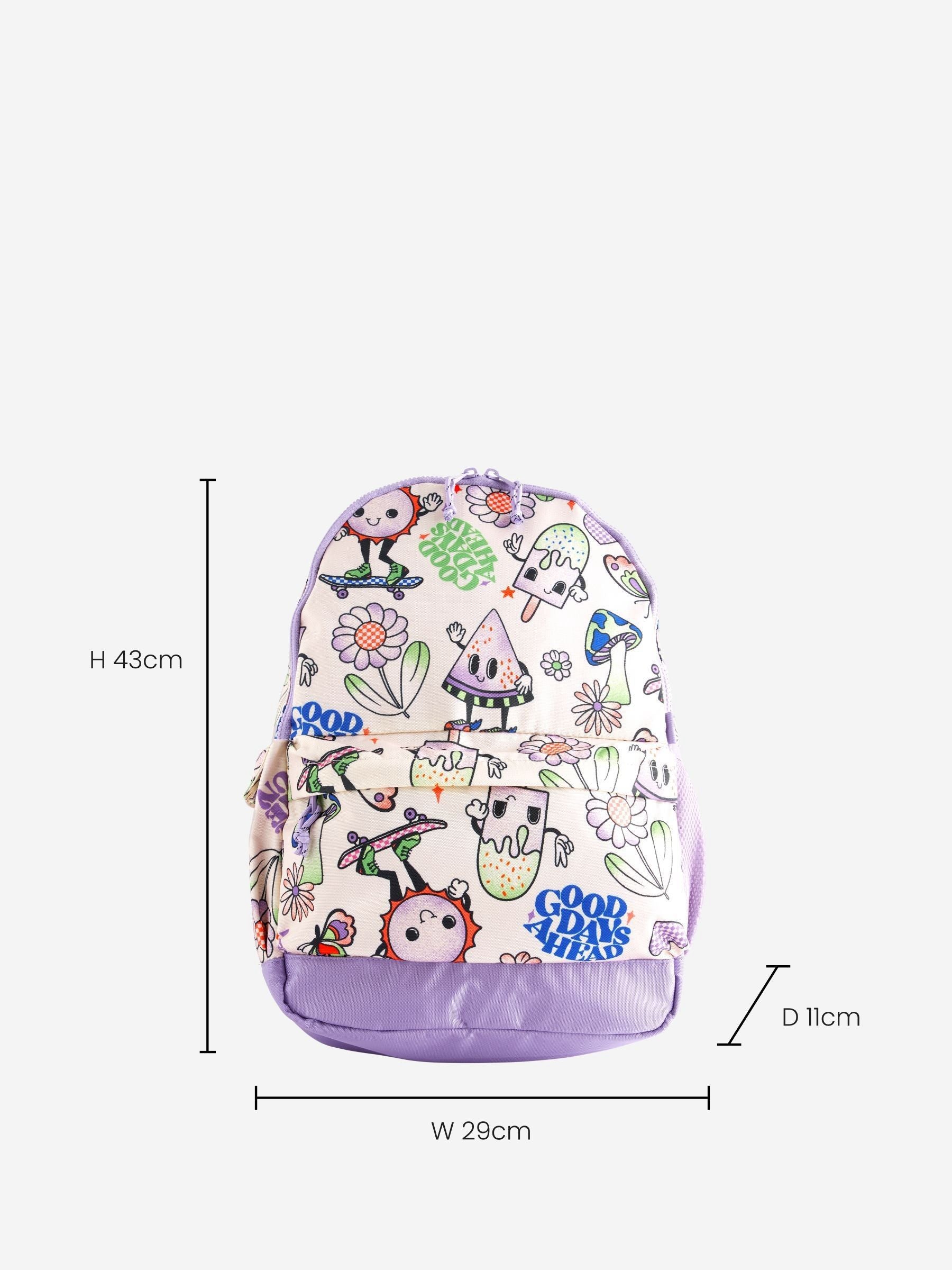 Purple/White Character Backpack