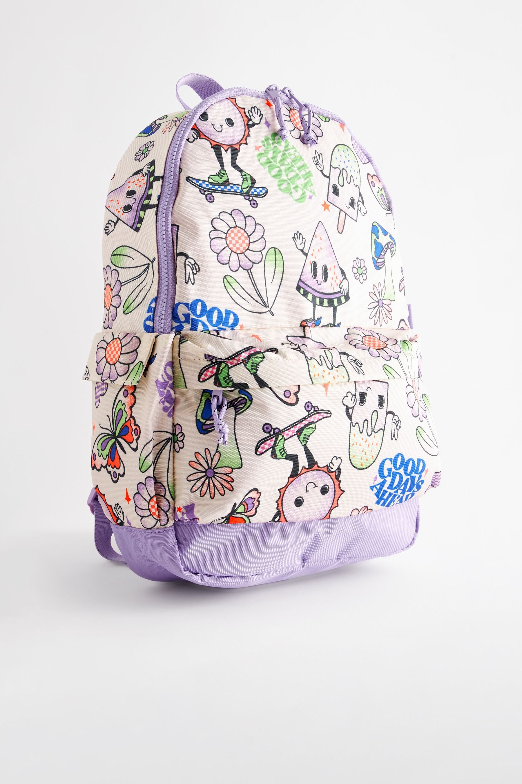 Purple/White Character Backpack