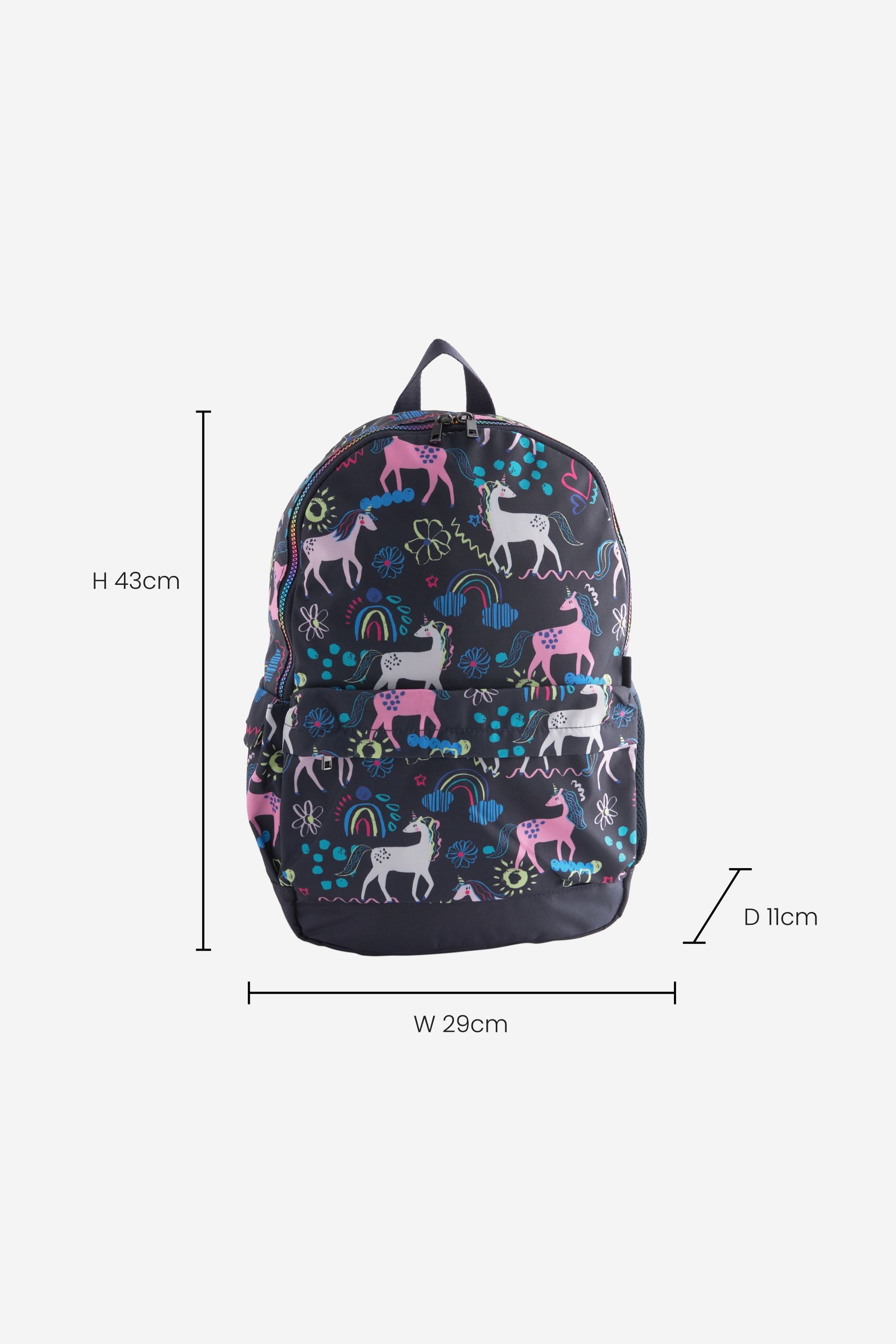 Navy Unicorn Backpack