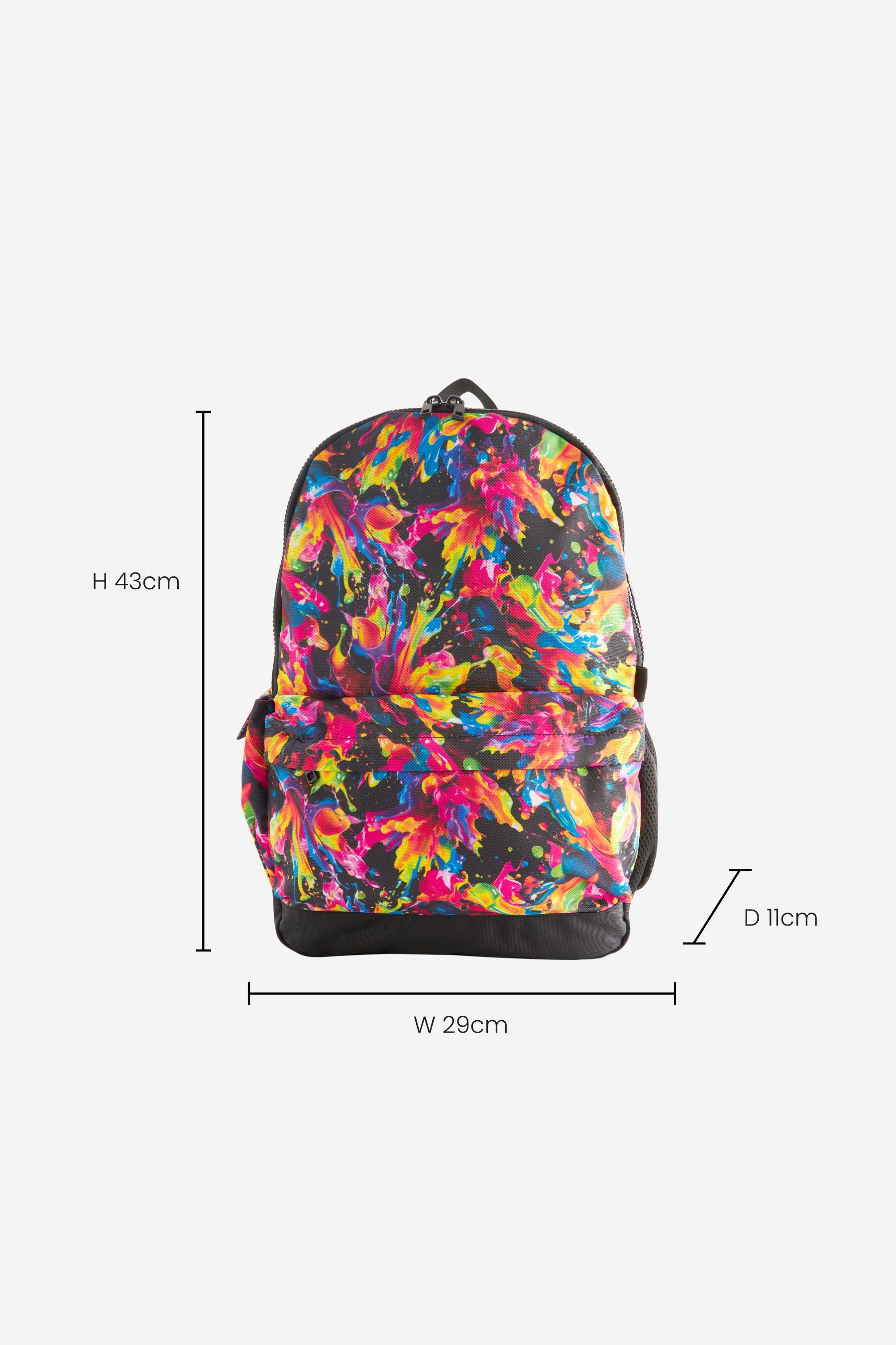 Multi Bright Marble Backpack