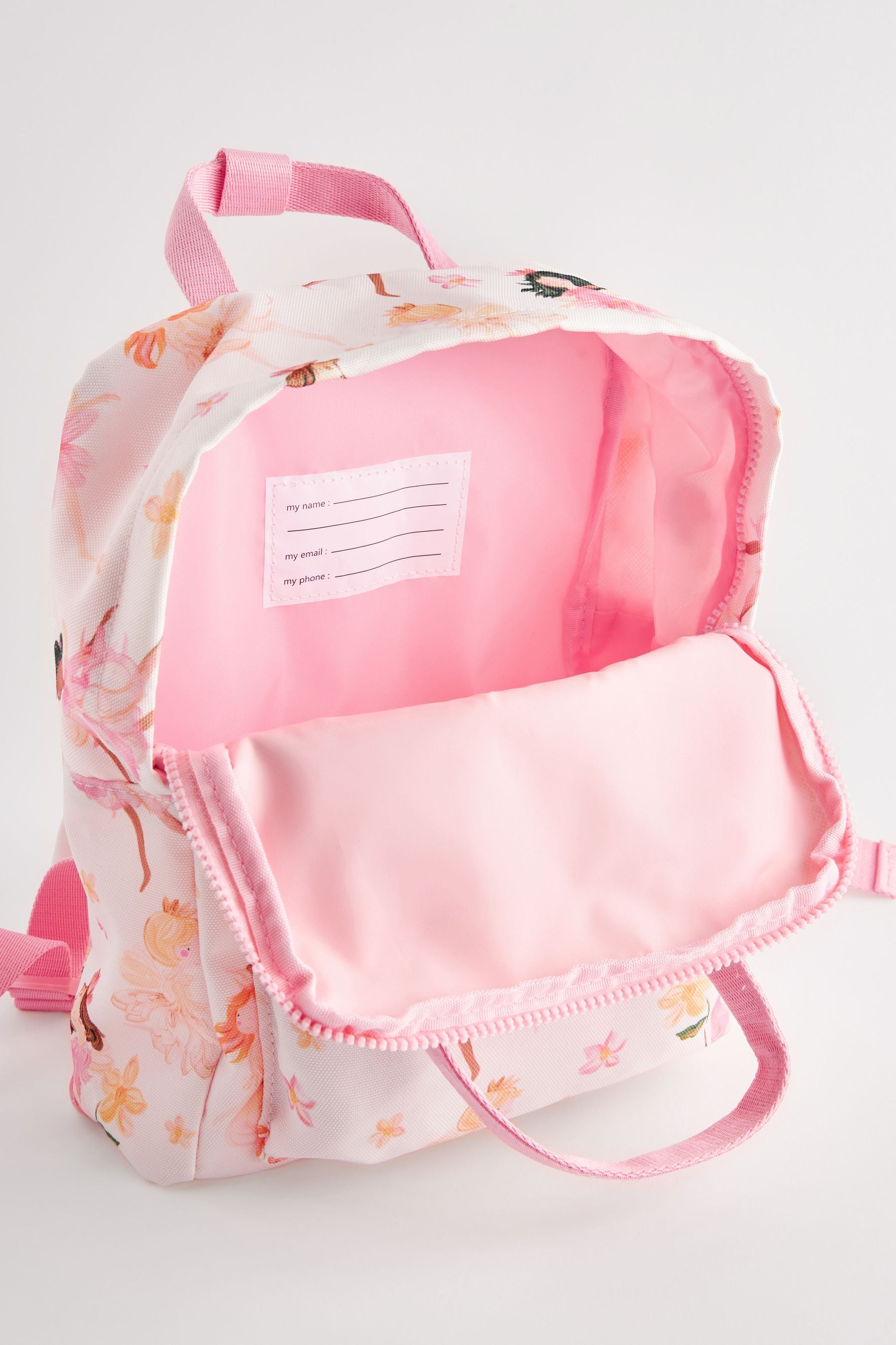 Pink/White Fairy Small Handle Backpack