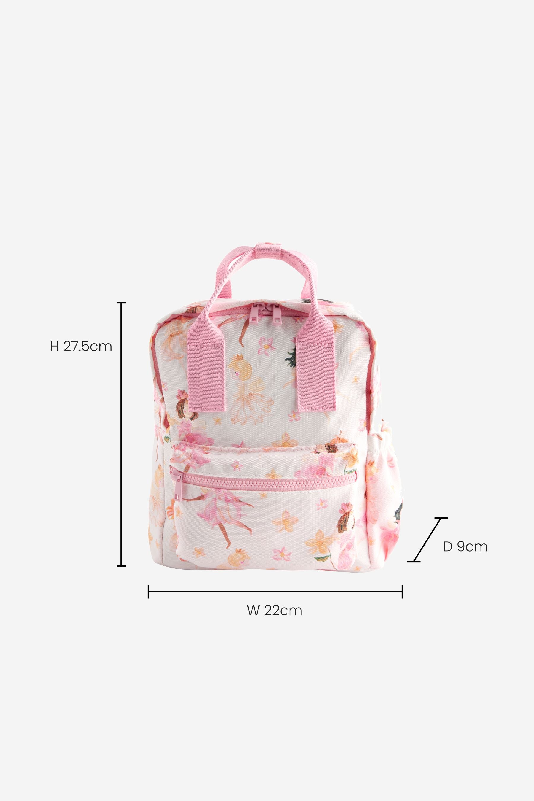 Pink/White Fairy Small Handle Backpack