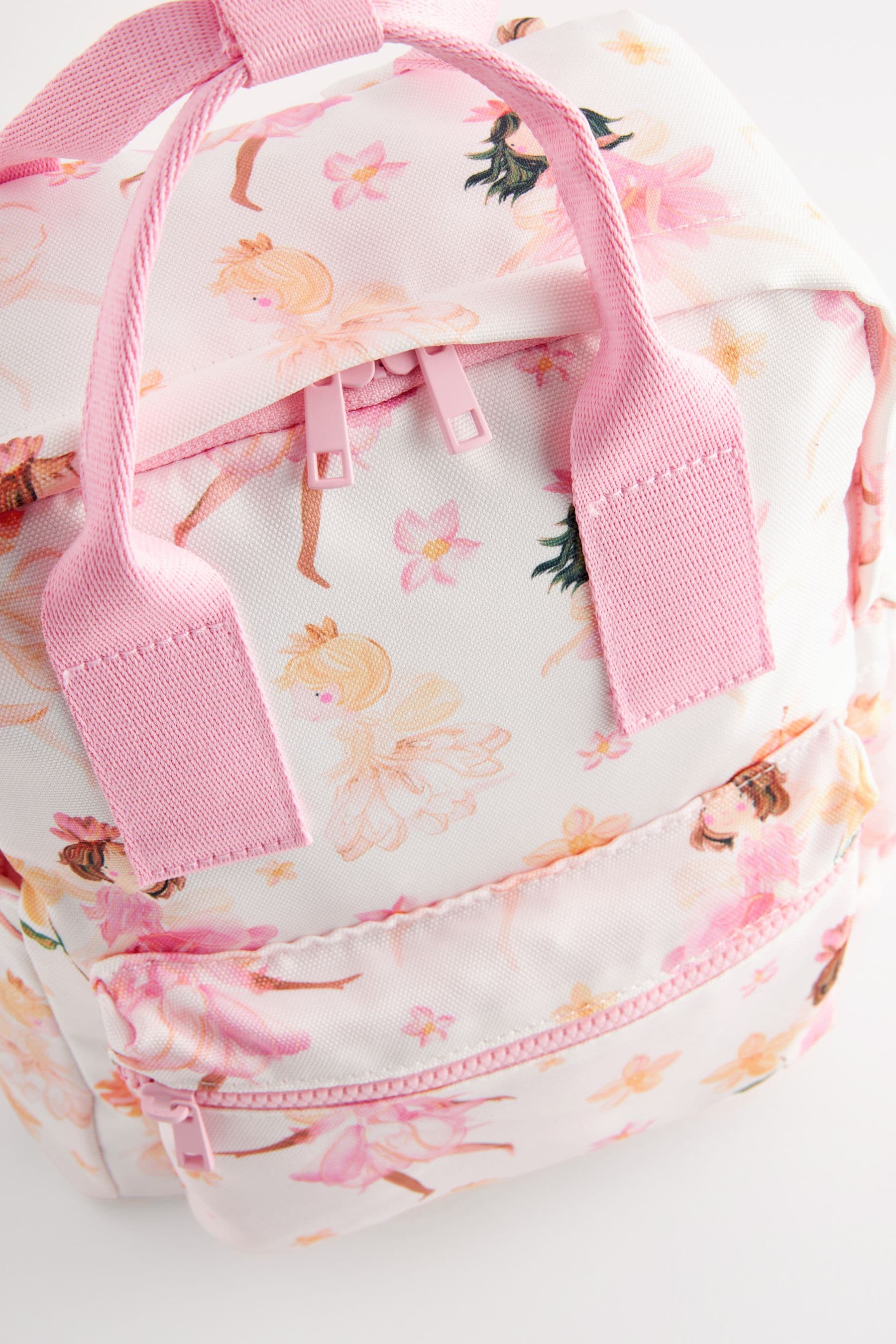 Pink/White Fairy Small Handle Backpack