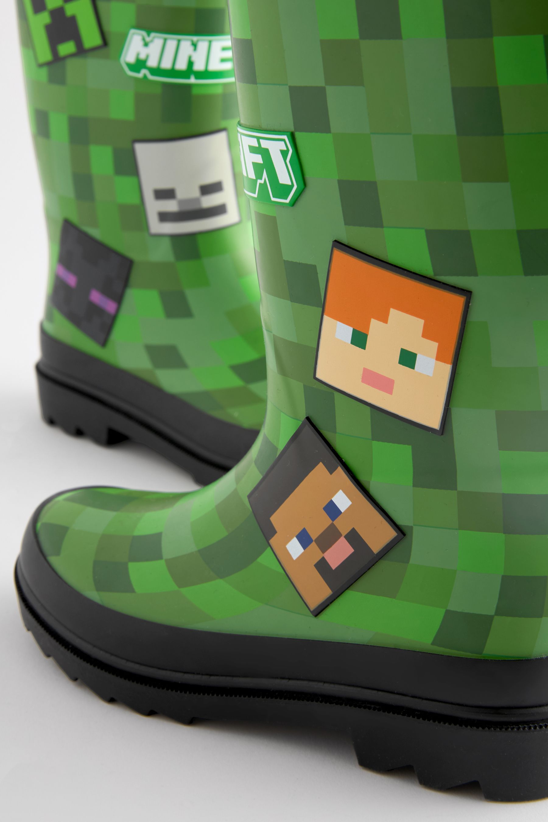 Green Minecraft Tall Wellies