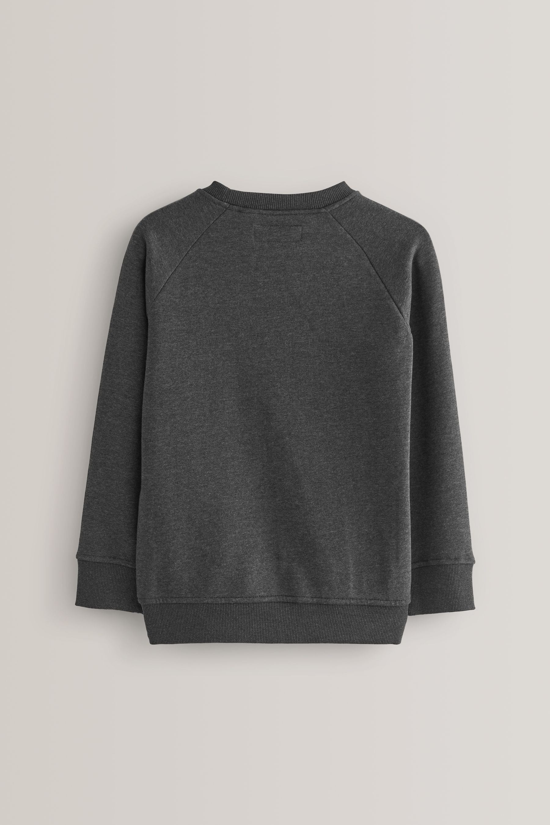 Charcoal 1 Pack Crew Neck School Sweater (3-16yrs)