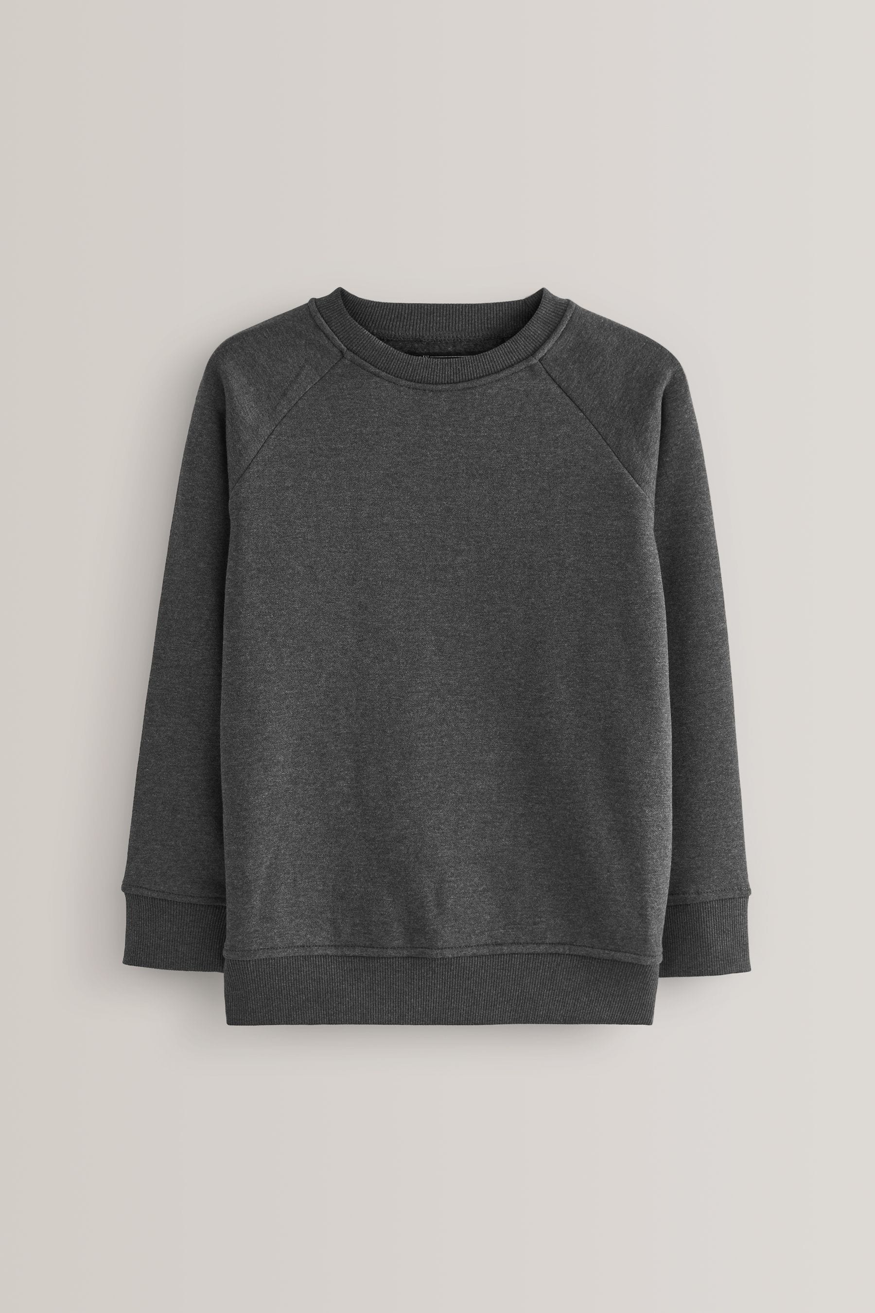 Charcoal 1 Pack Crew Neck School Sweater (3-16yrs)