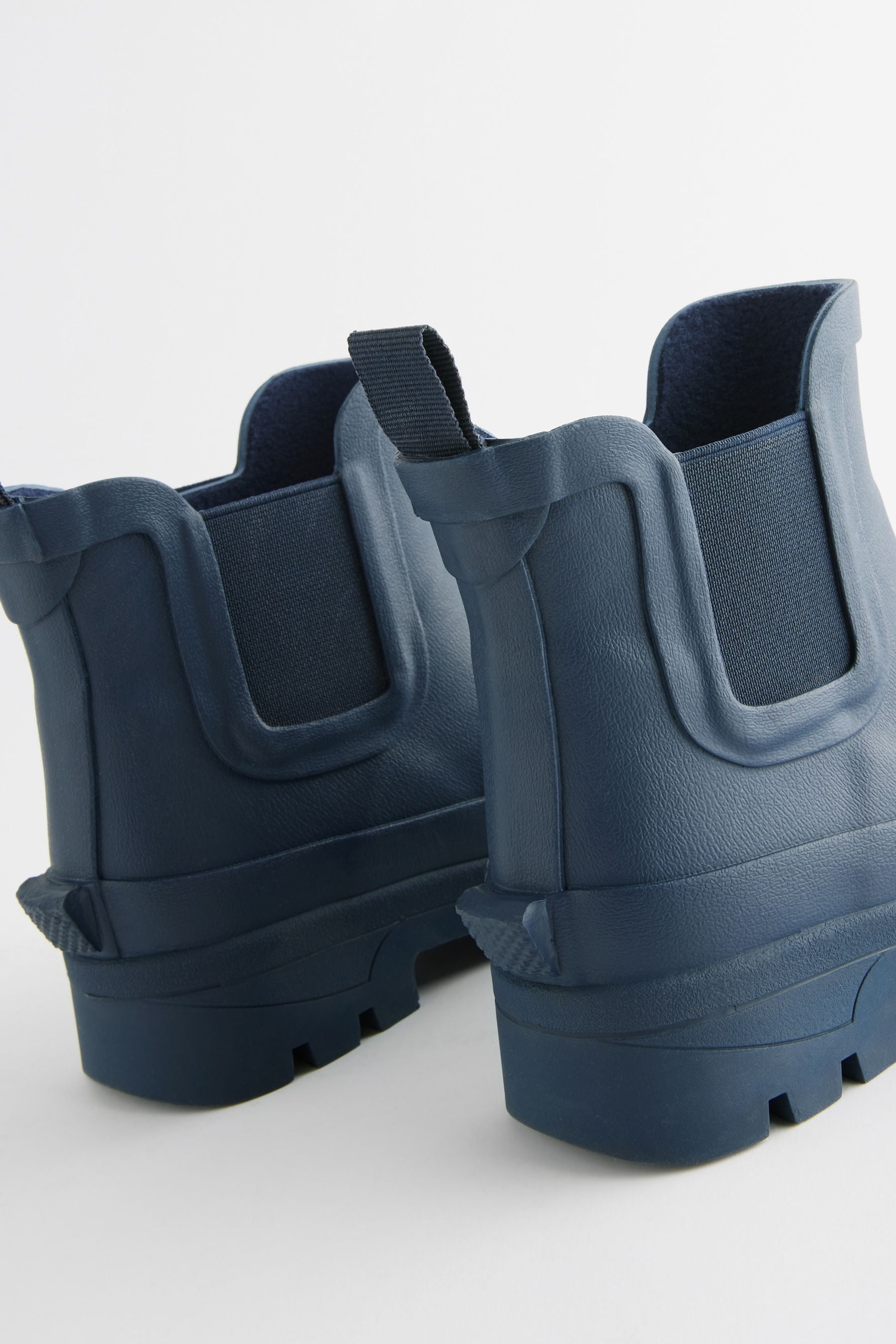 Navy Blue Chelsea Ankle Welly Boots