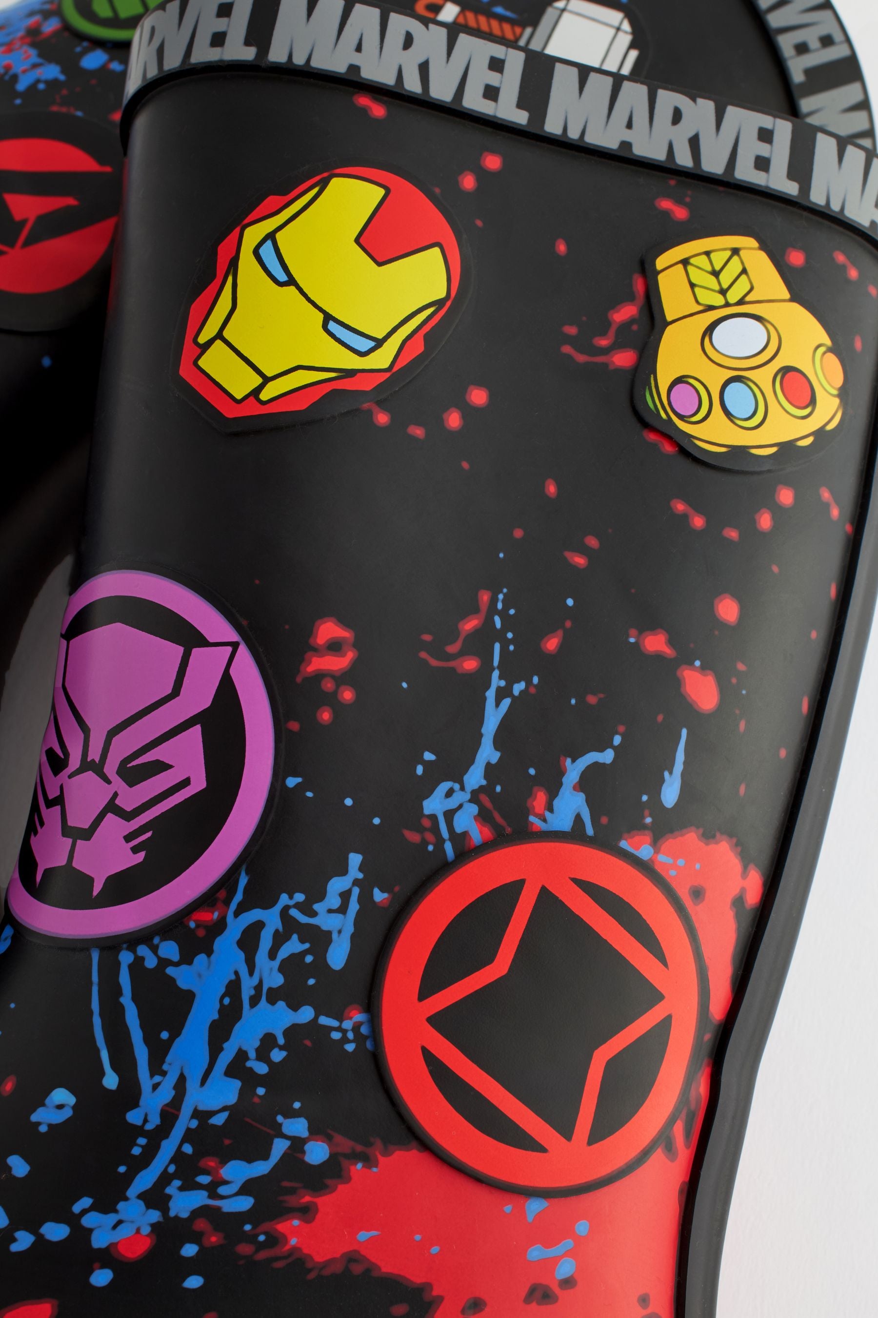 Black Marvel Wellies