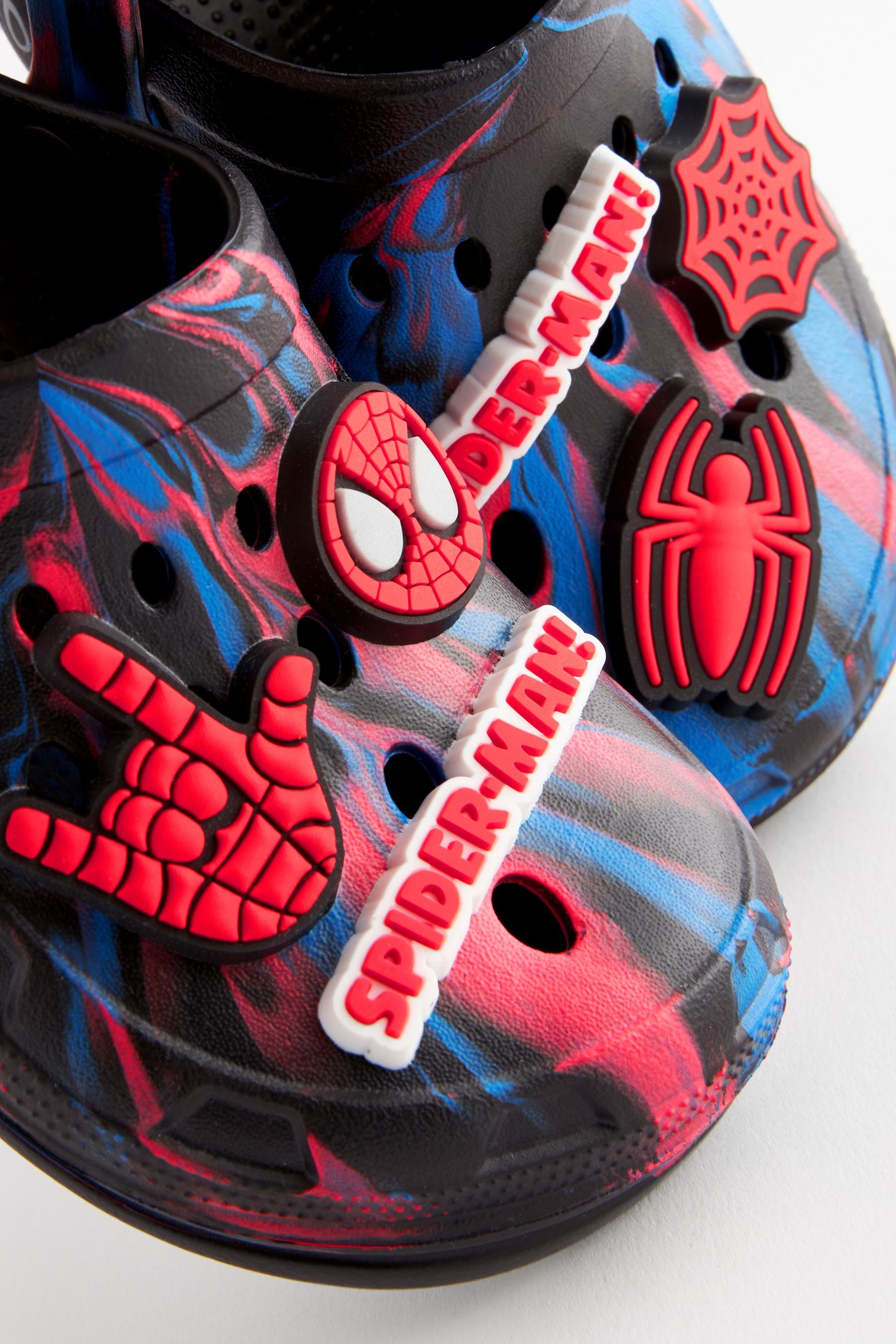 Red/Blue Spiderman Clog