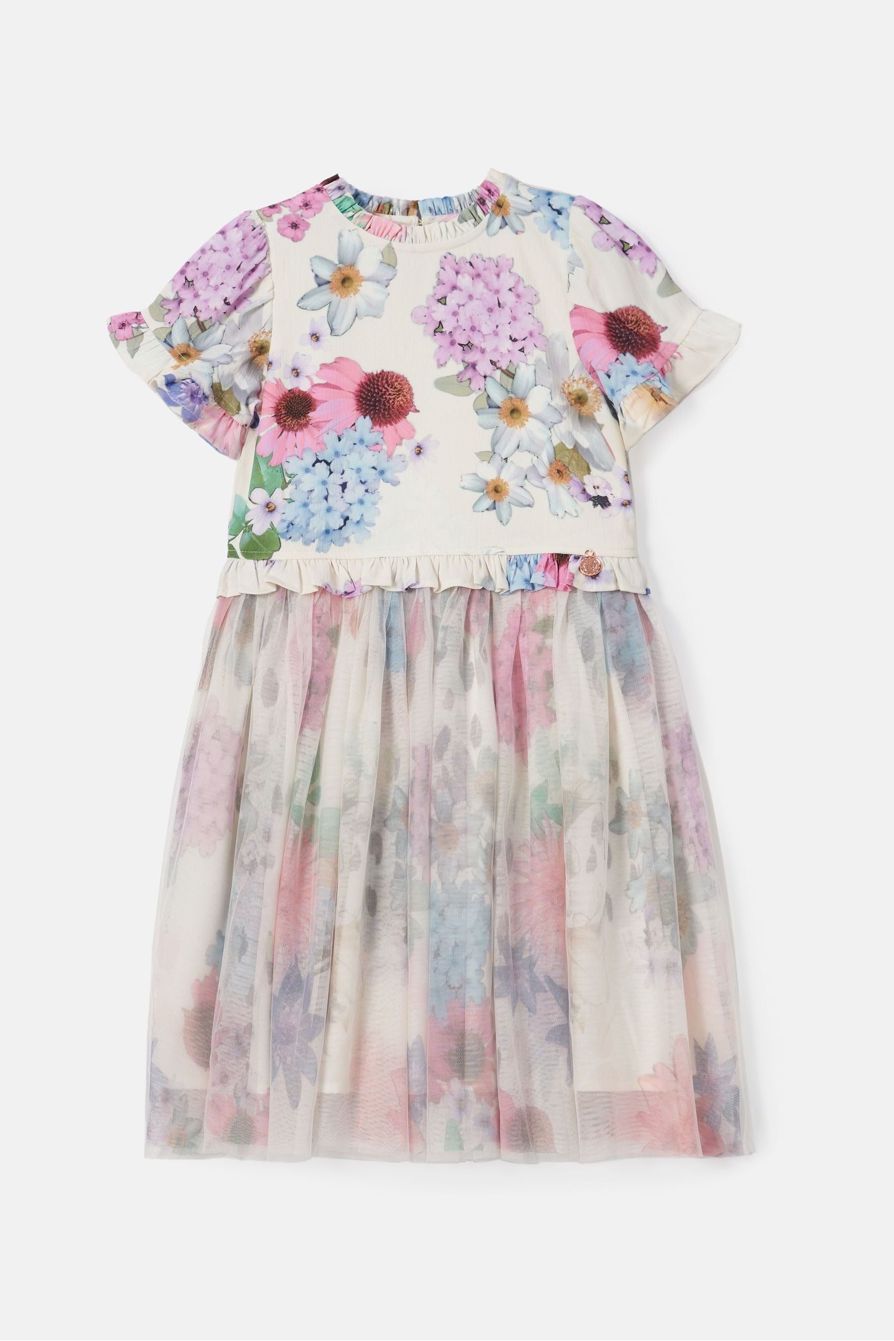 Cream Angel & Rocket Azalea Ballerina Print Dress