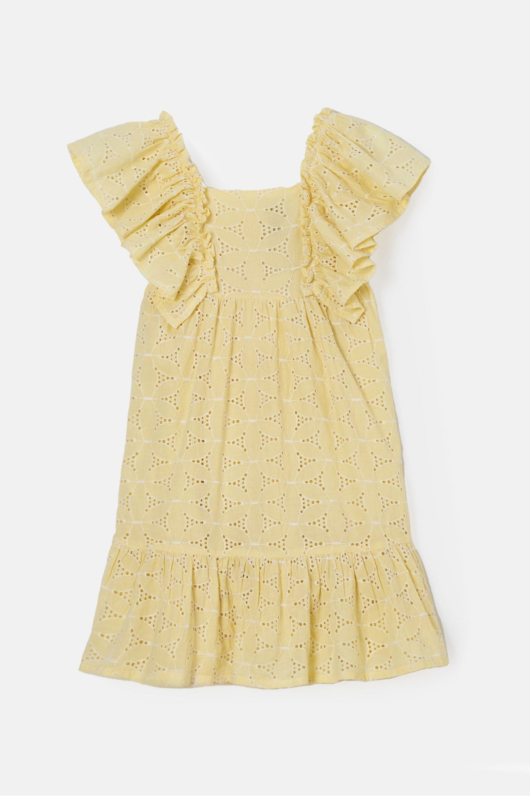 Yellow Angel & Rocket Sara Broderie Dress