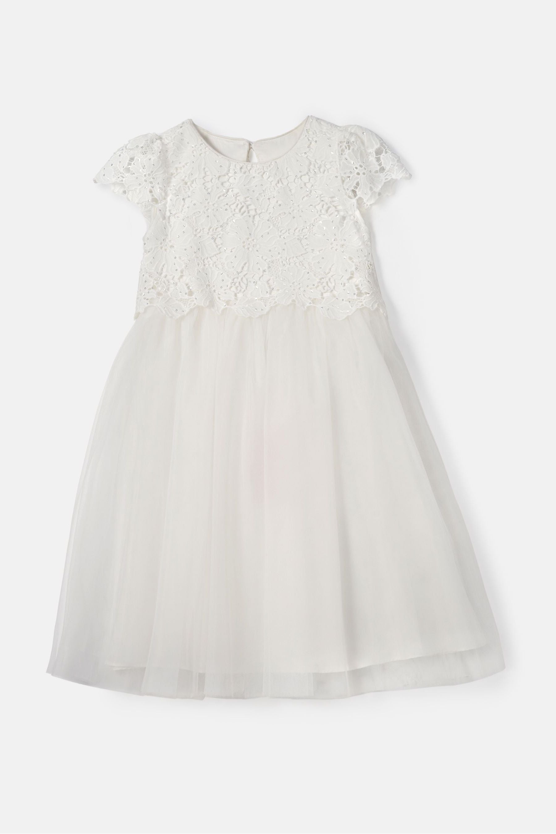 Angel & Rocket Cream Esme Lace Bodice Dress