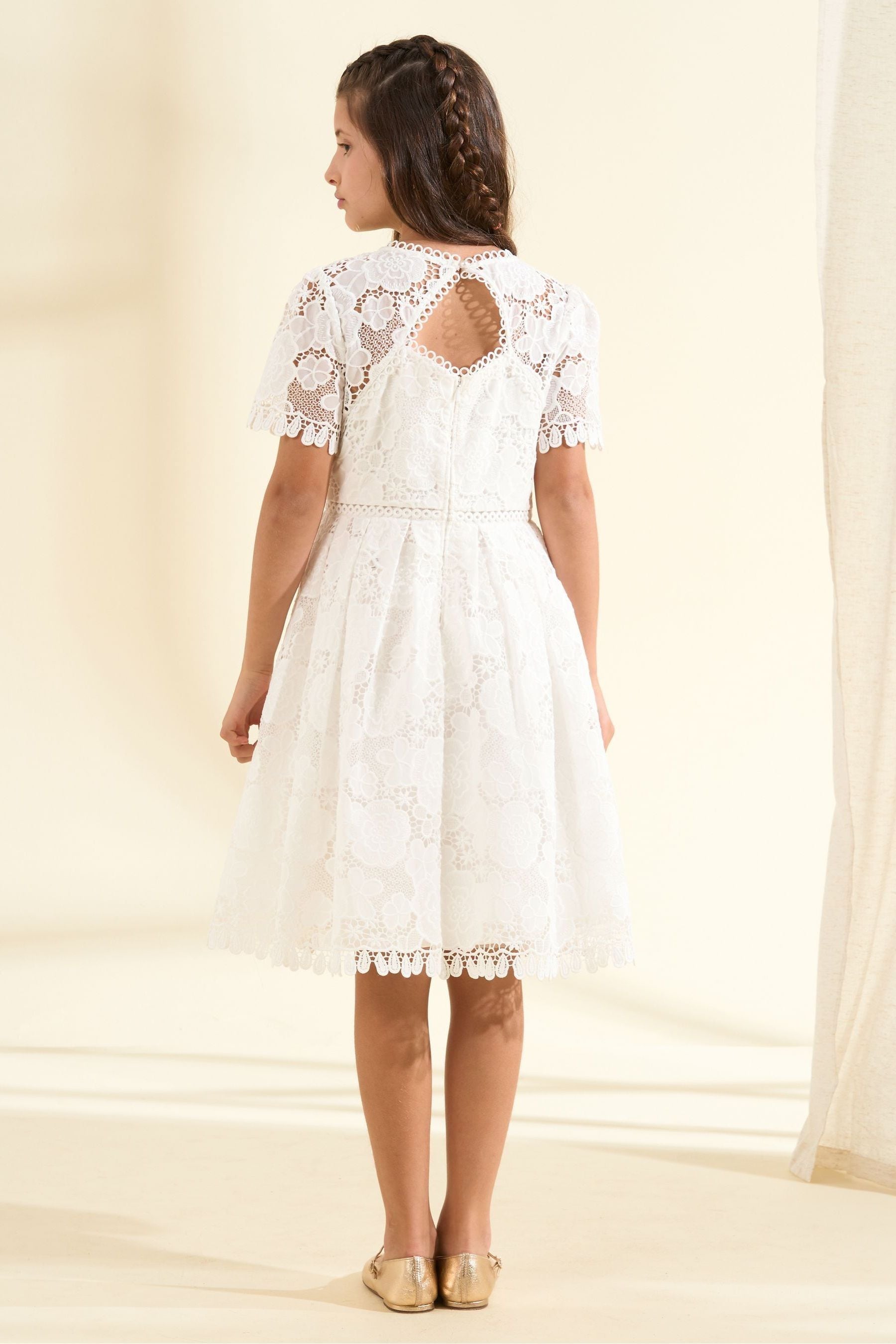 Angel & Rocket White Lace Mavea Dress