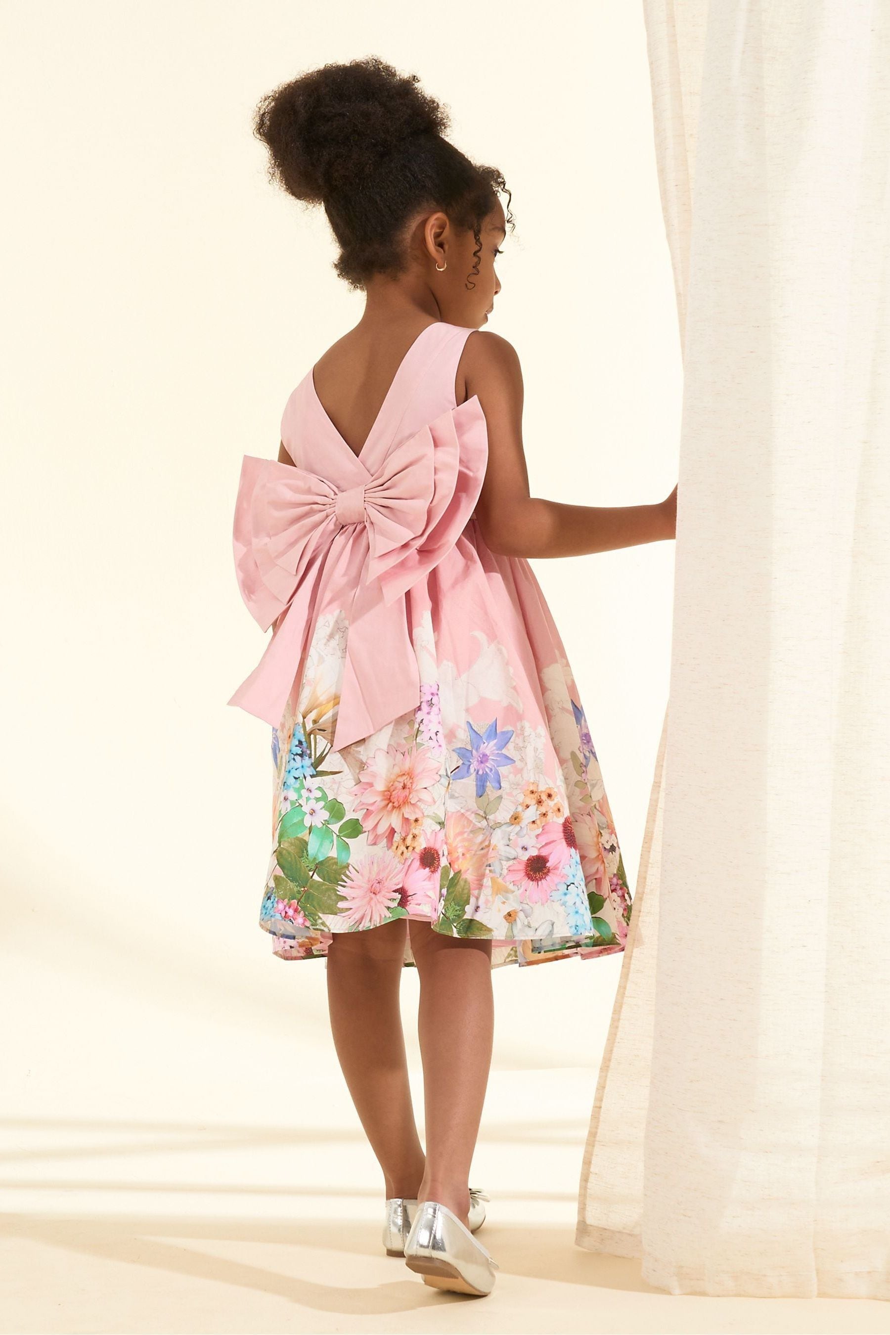 Pink Angel & Rocket Elisa Bow Back Dress