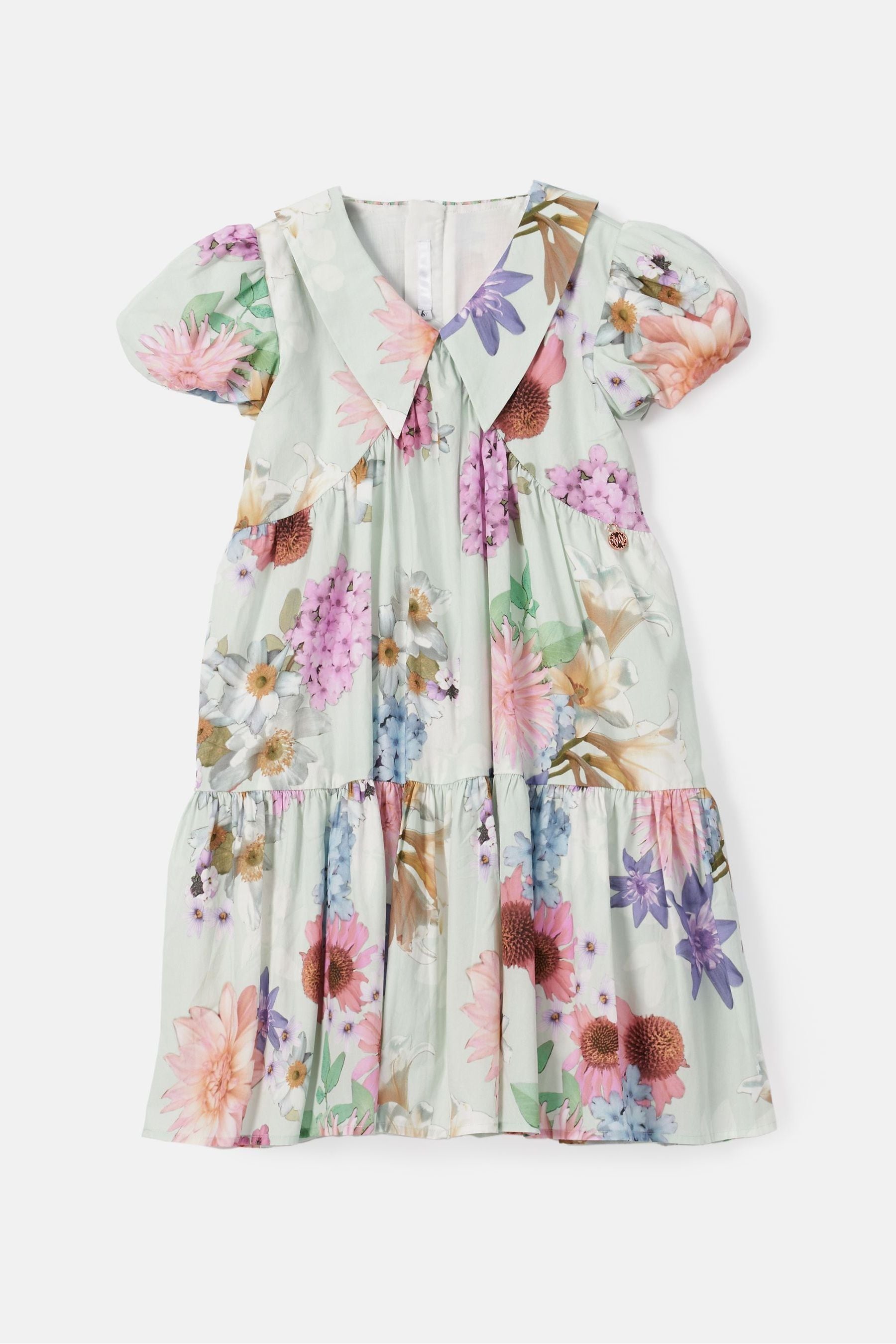 Multi Angel & Rocket Lucia Collar Print Dress