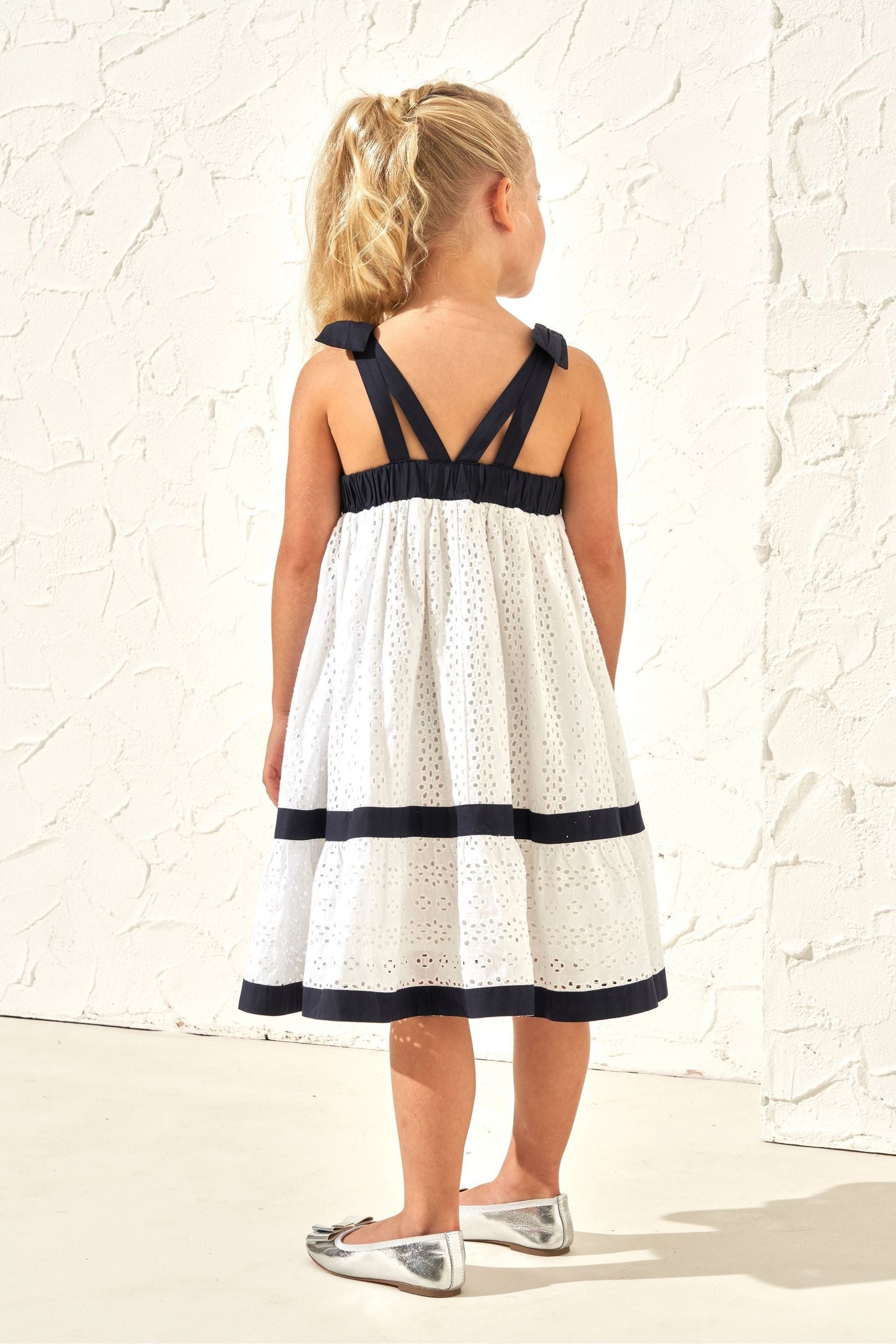 Angel & Rocket White Border Broderie Avery Dress