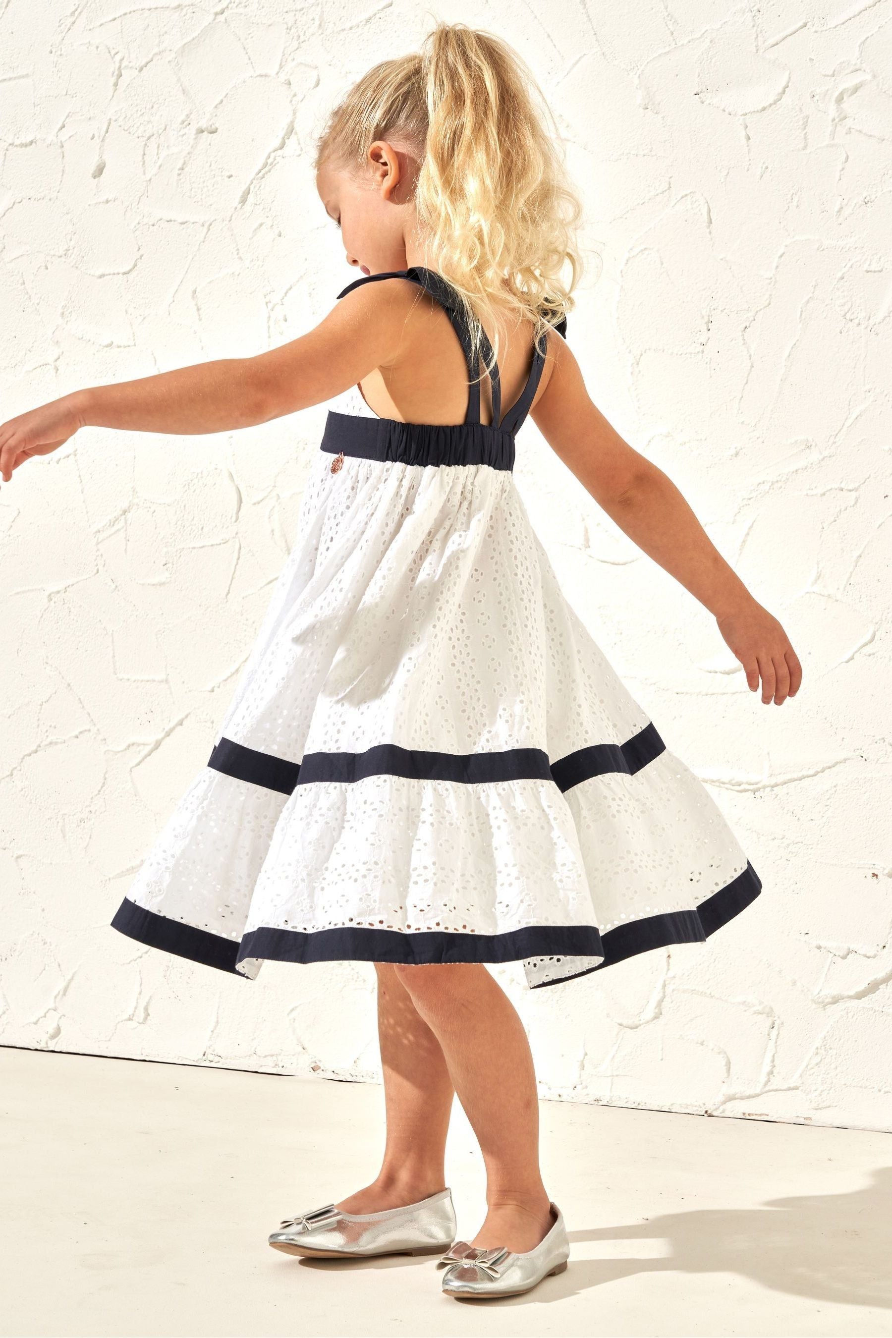 Angel & Rocket White Border Broderie Avery Dress