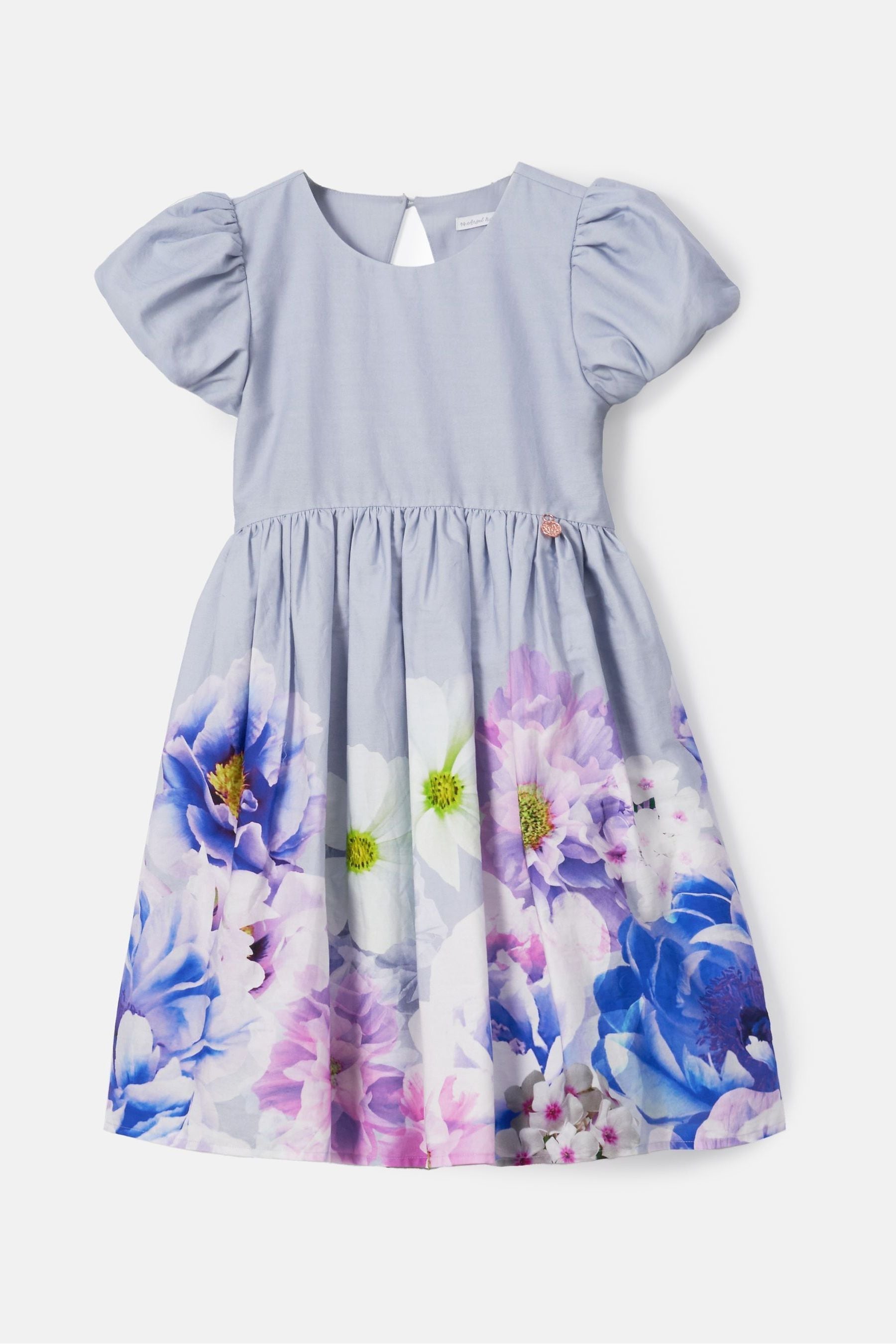 Purple Angel & Rocket Lucia Border Print Dress