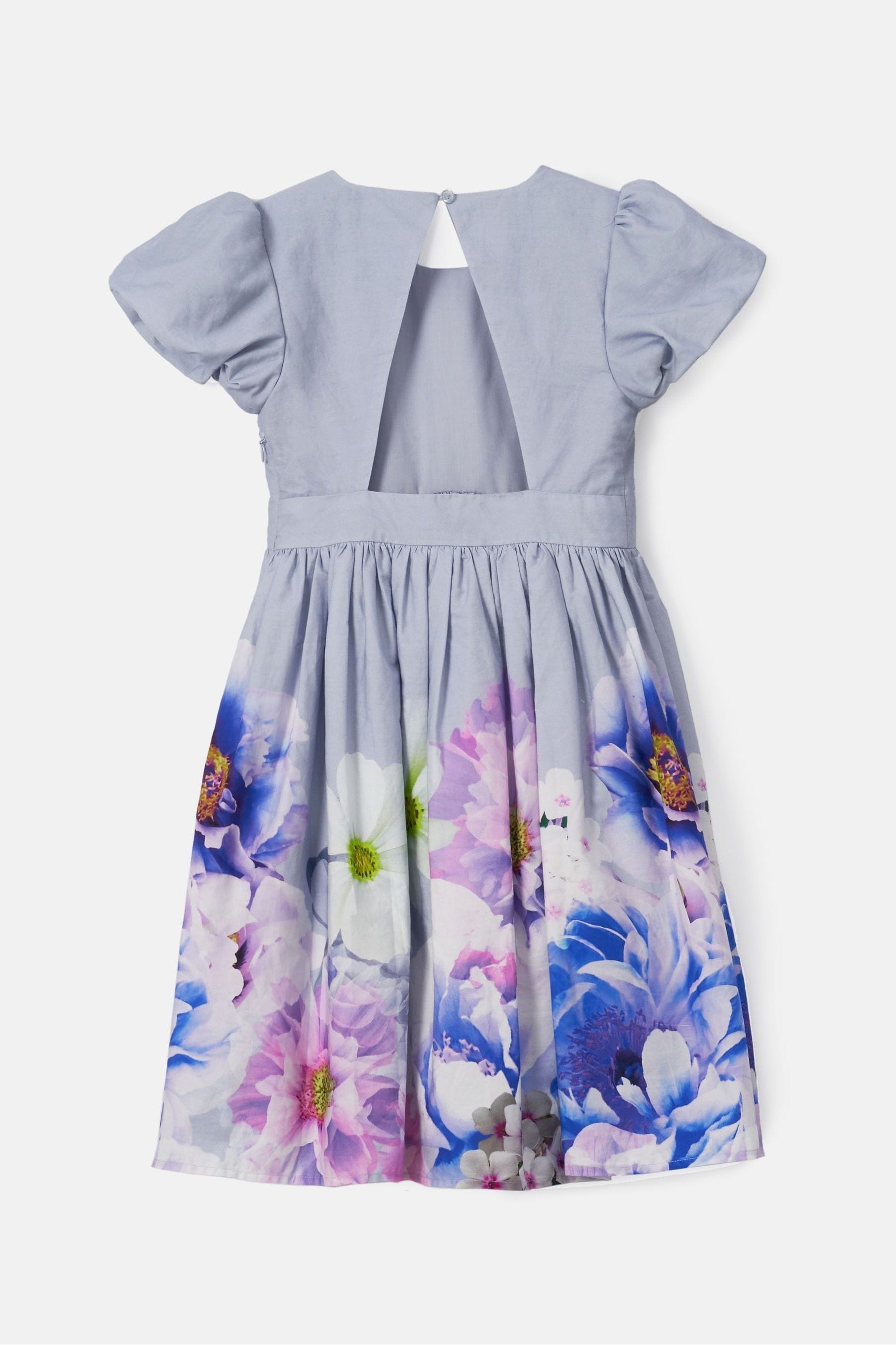 Purple Angel & Rocket Lucia Border Print Dress