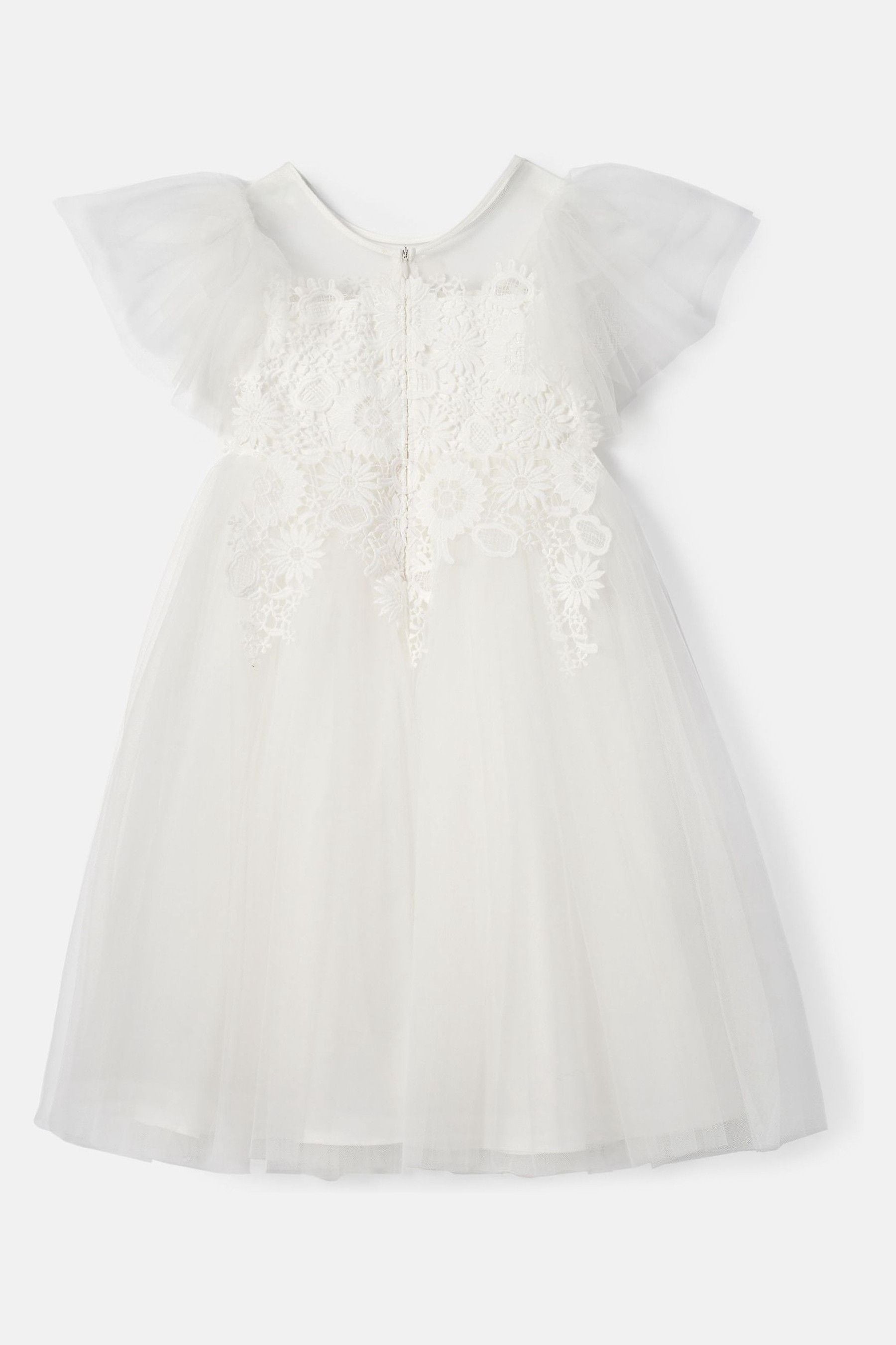 Angel & Rocket White Cascade Lace Anelise Dress