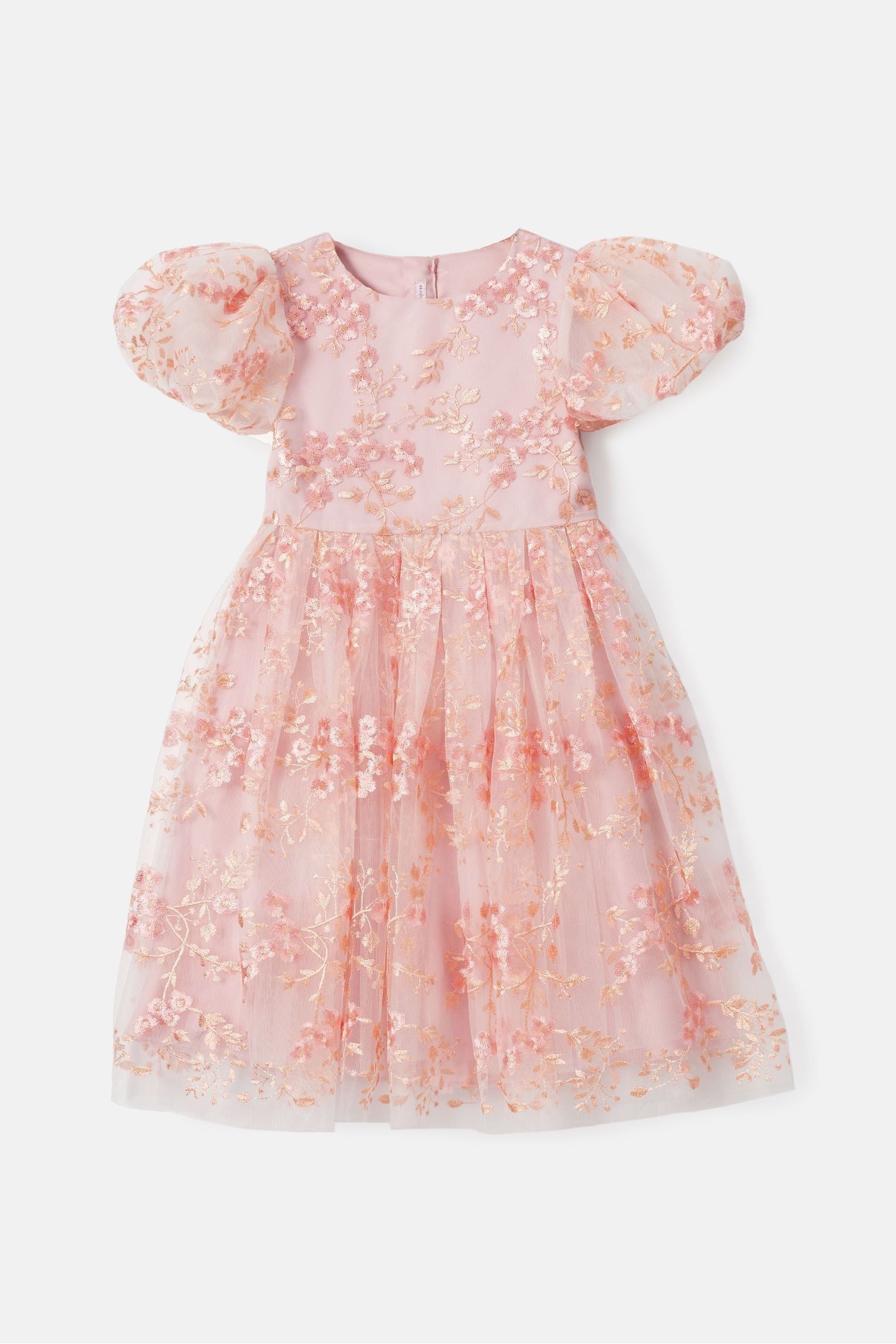 Pink Angel & Rocket Noemie Embroidered Dress