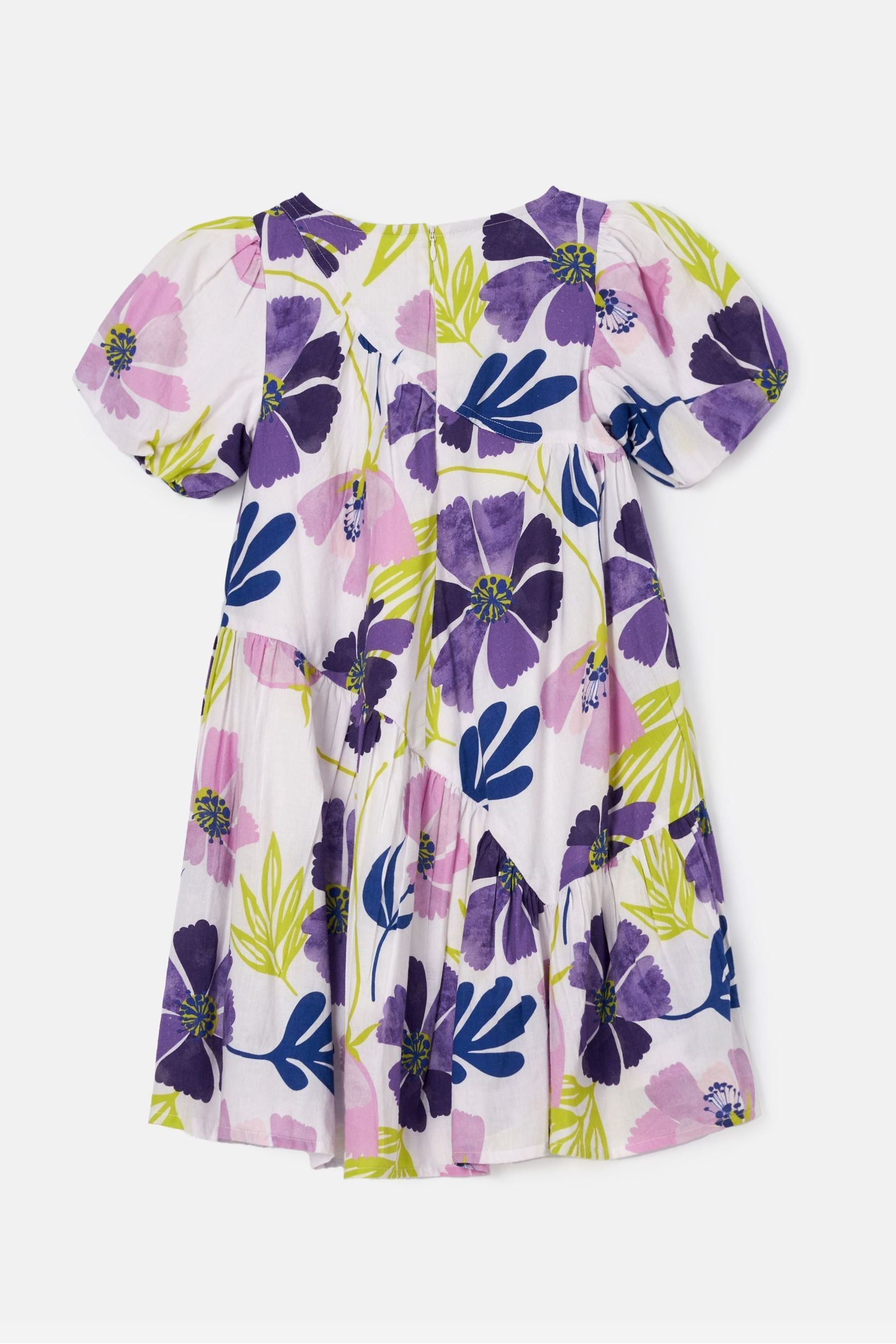 Angel & Rocket Purple Jodie Asymmetric Print Dress